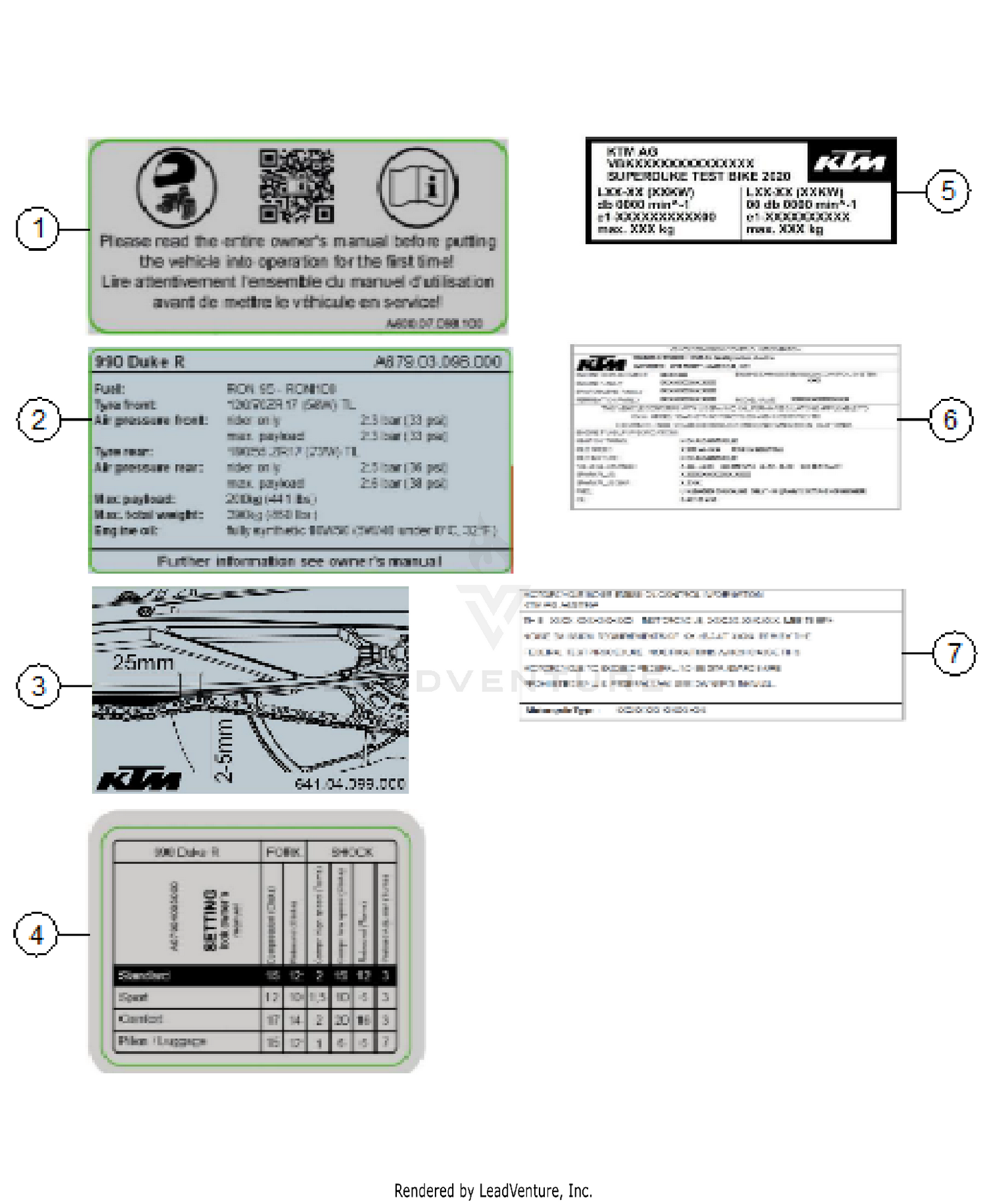 TECHNIC INFORMATION STICKER