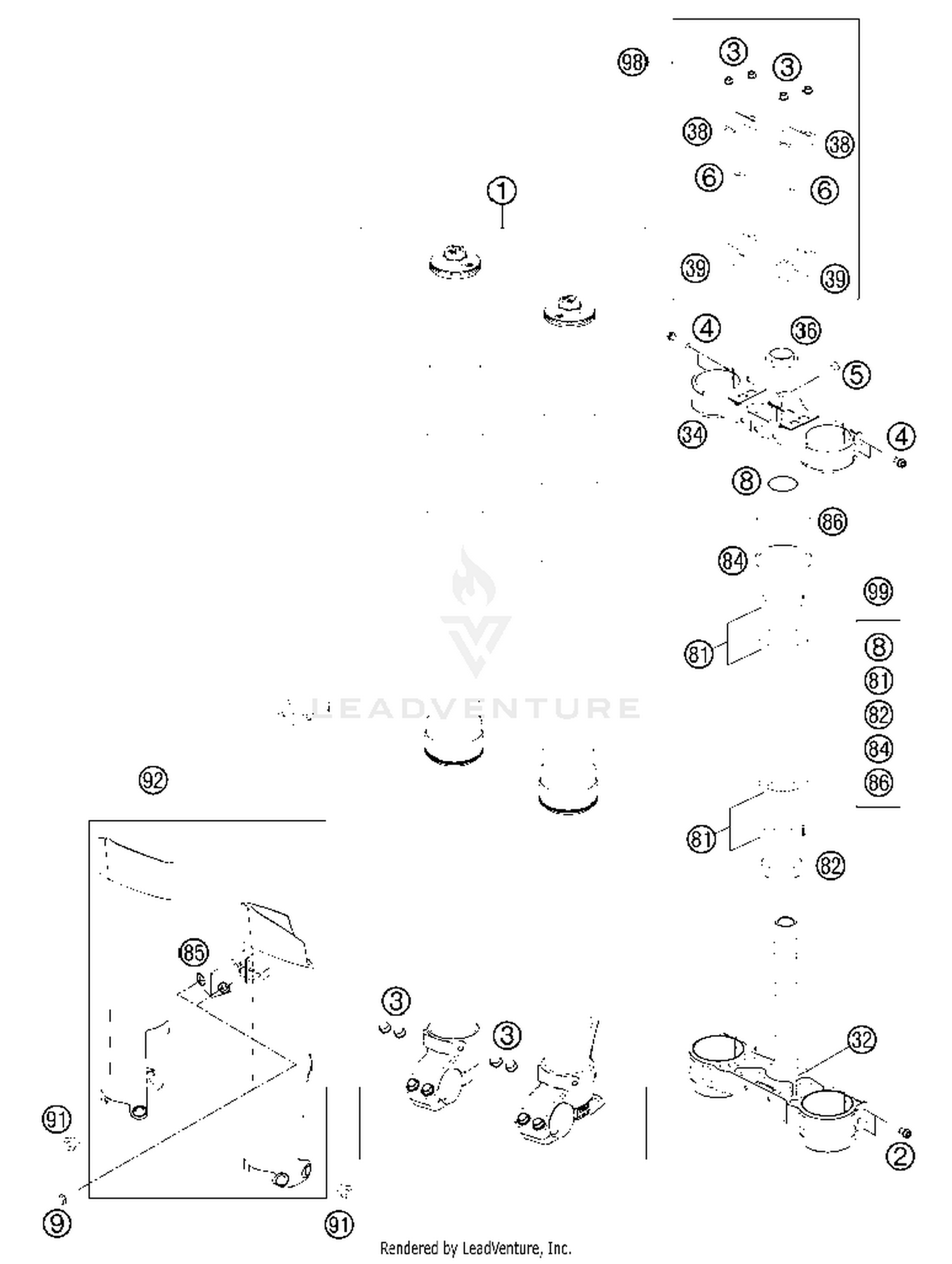 Front Fork, Triple Clamp