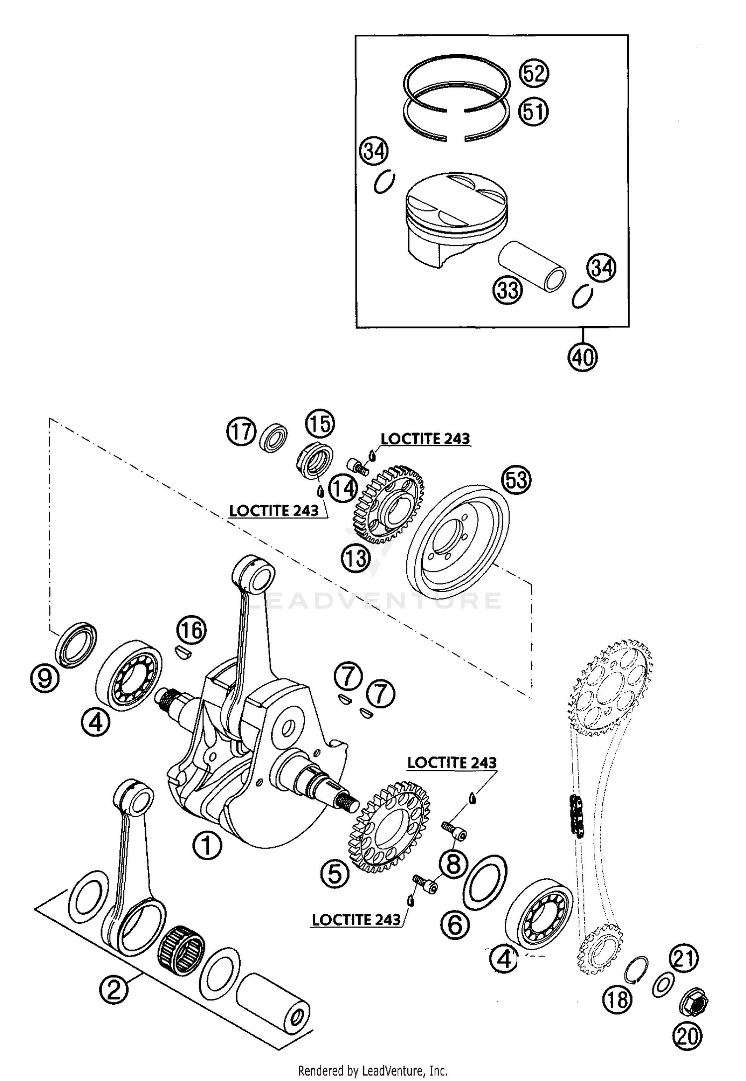 Crankshaft, Piston