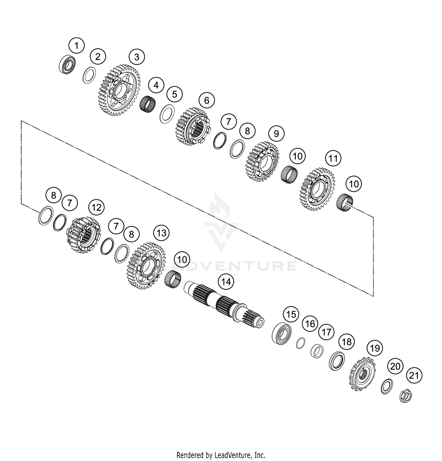 TRANSMISSION II - COUNTERSHAFT