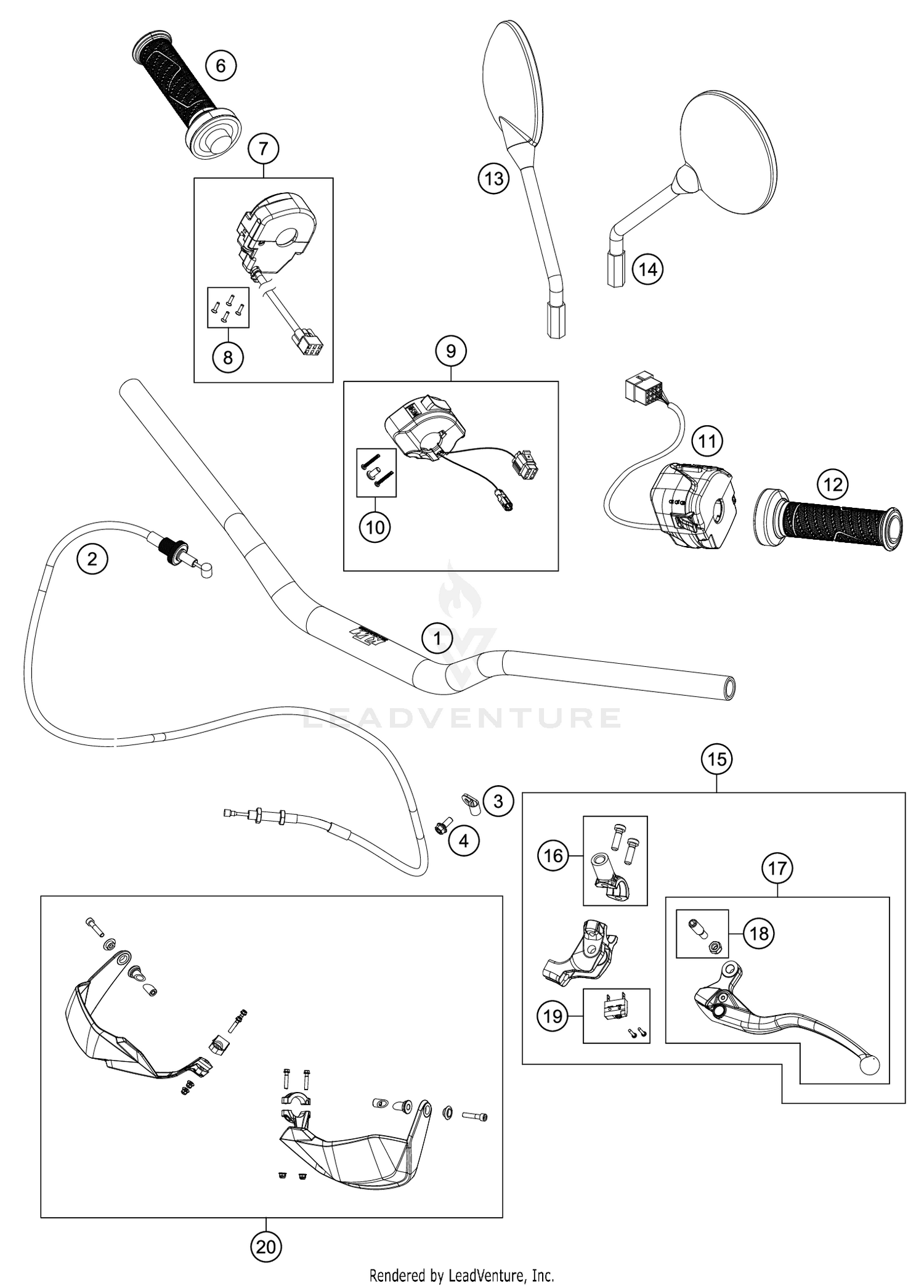 HANDLEBAR, CONTROLS