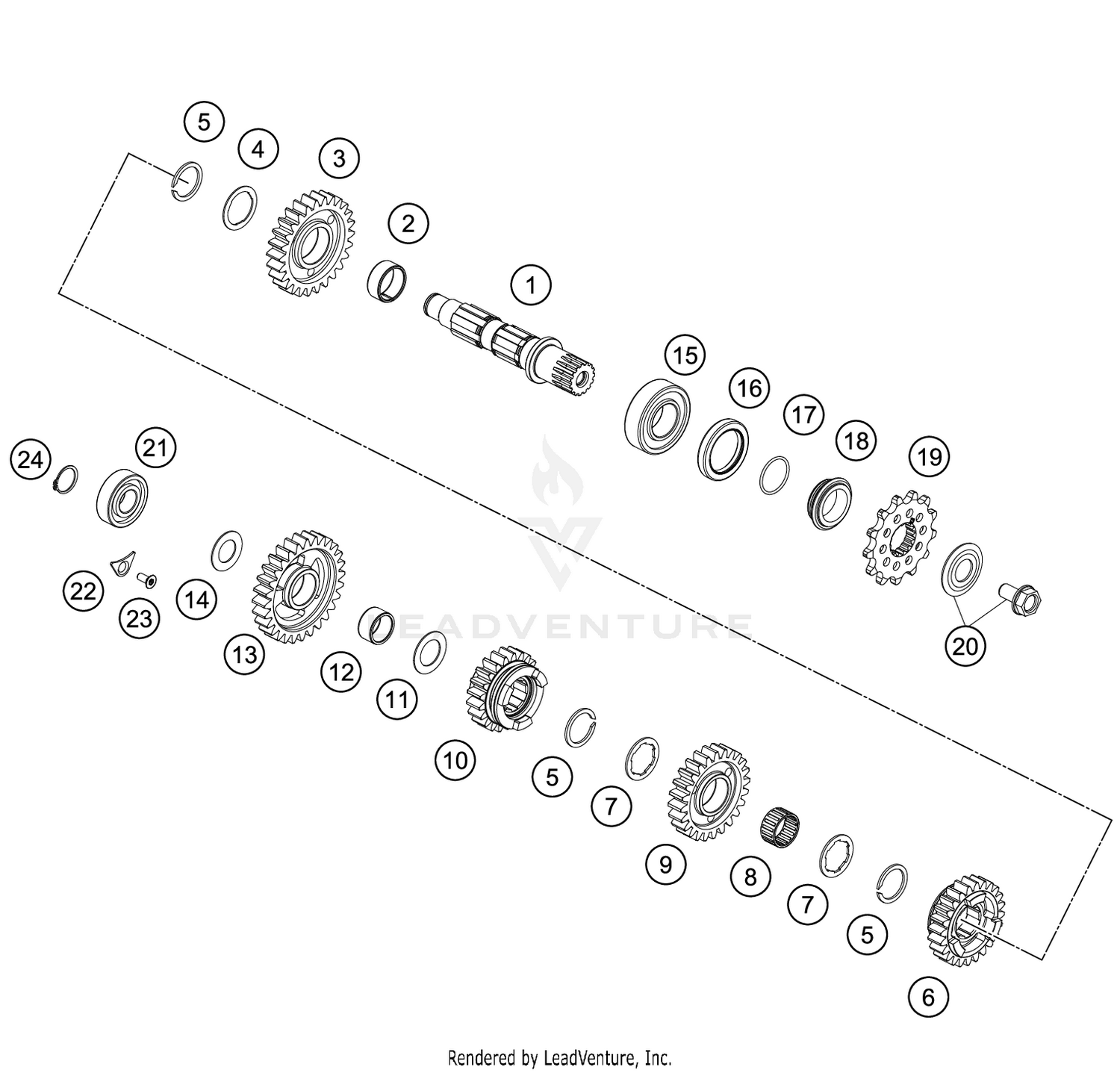 TRANSMISSION II - COUNTERSHAFT