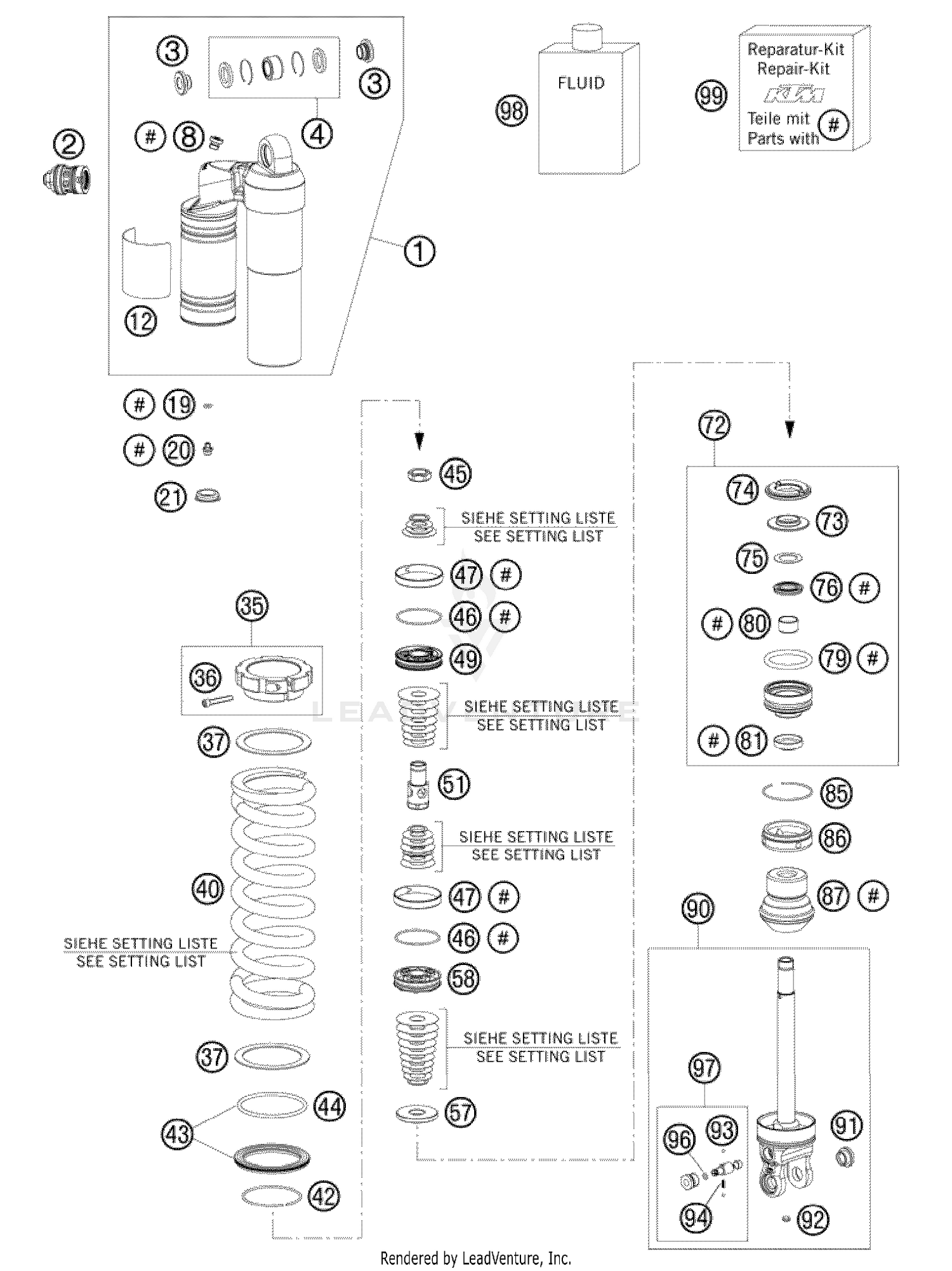 Shock Absorber Disassembled