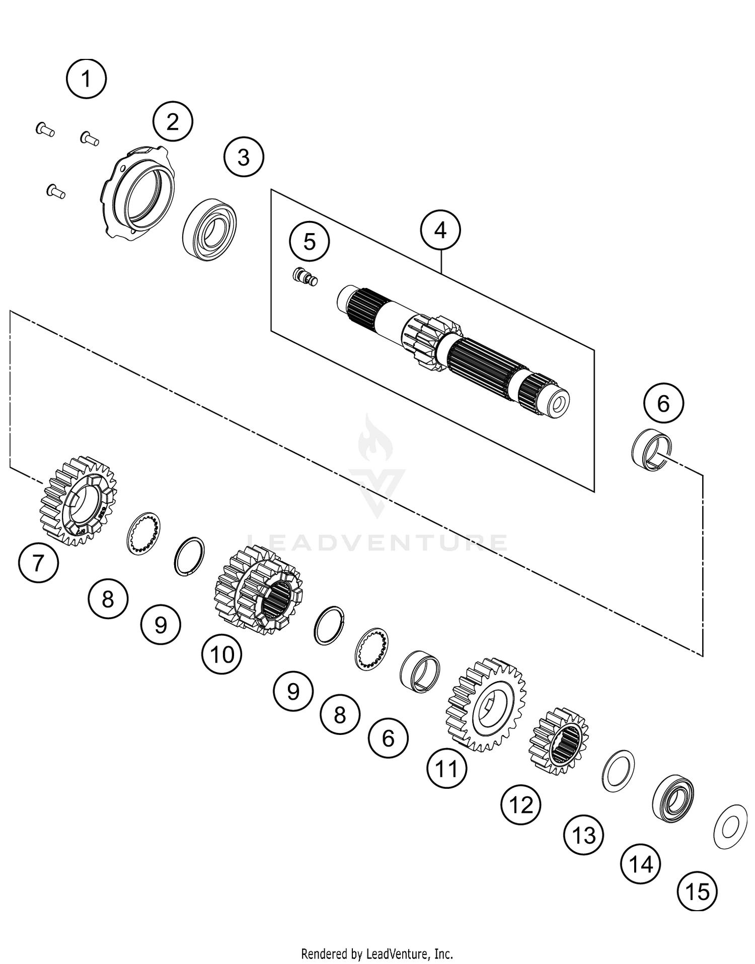 TRANSMISSION I - MAIN SHAFT