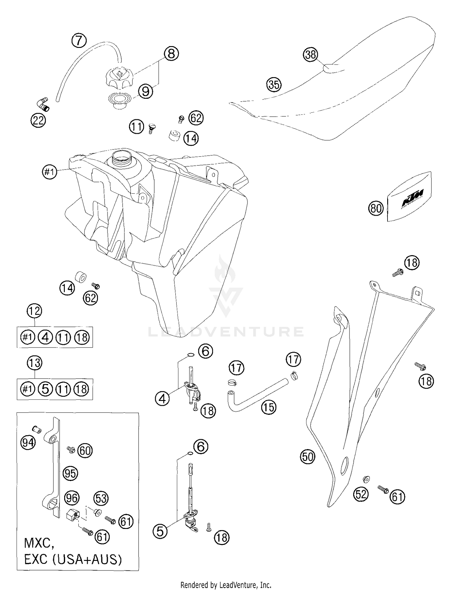 Tank, Seat & Cover