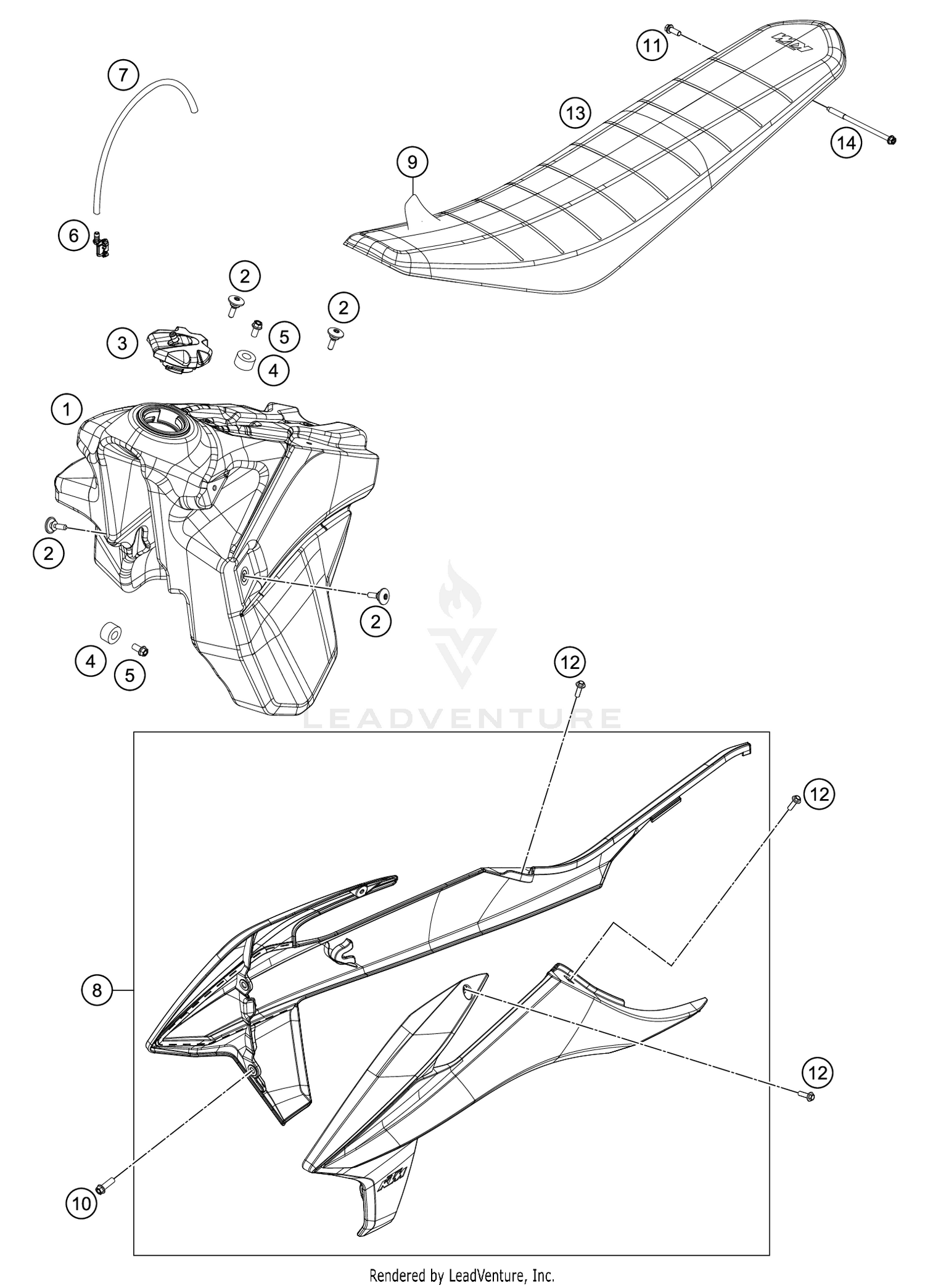 TANK, SEAT