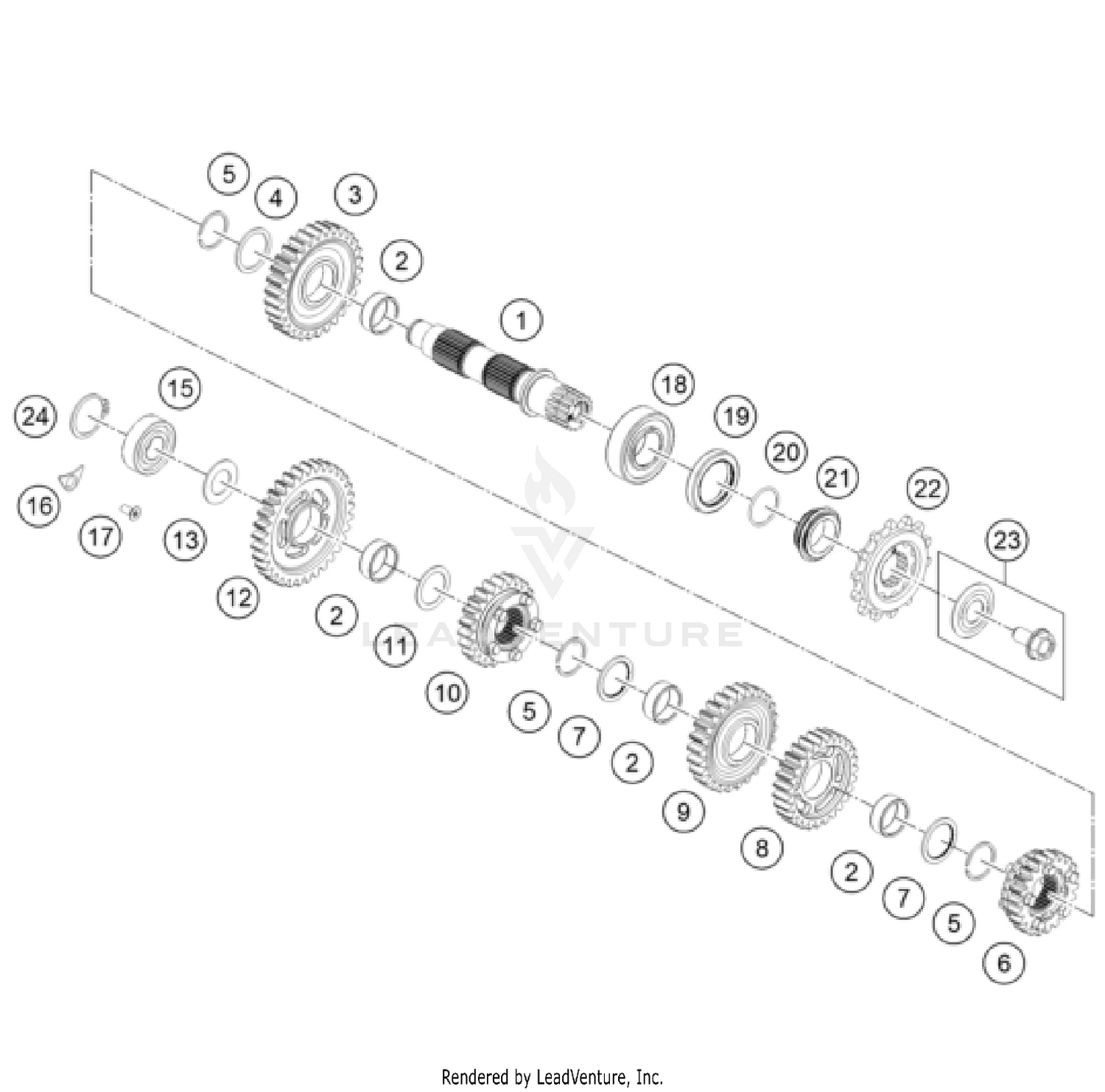 TRANSMISSION II - COUNTERSHAFT