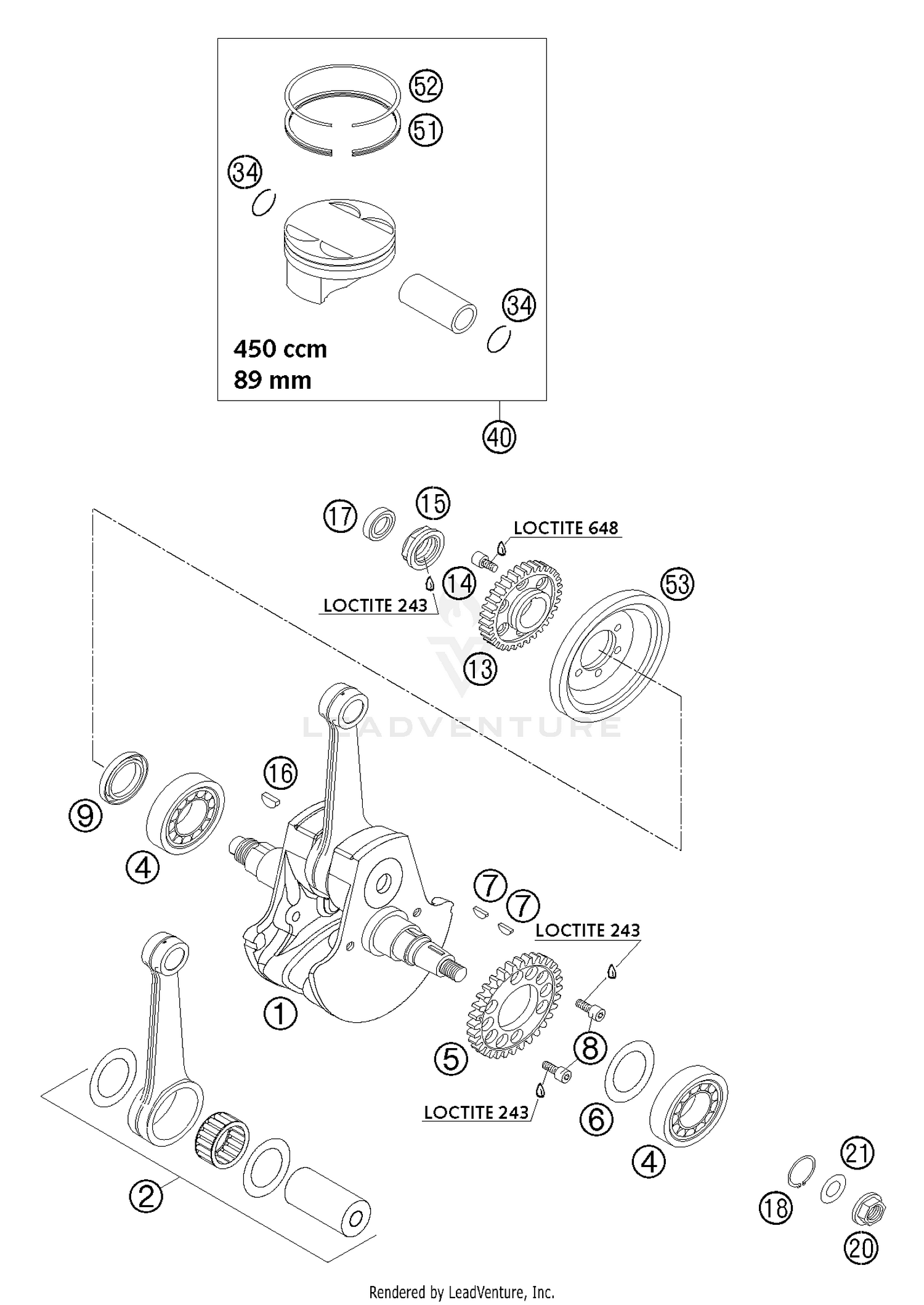 Crankshaft, Piston