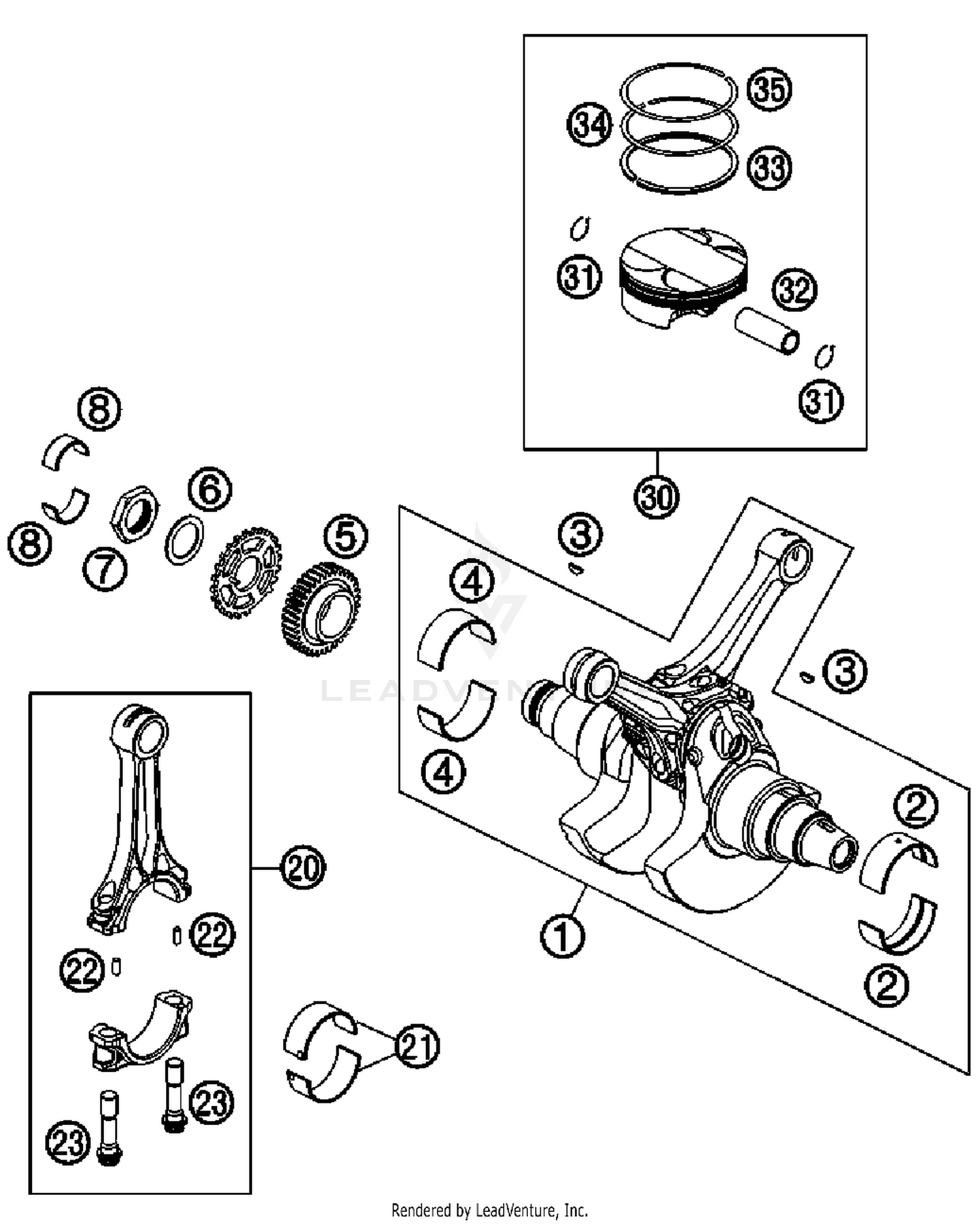 Crankshaft, Piston