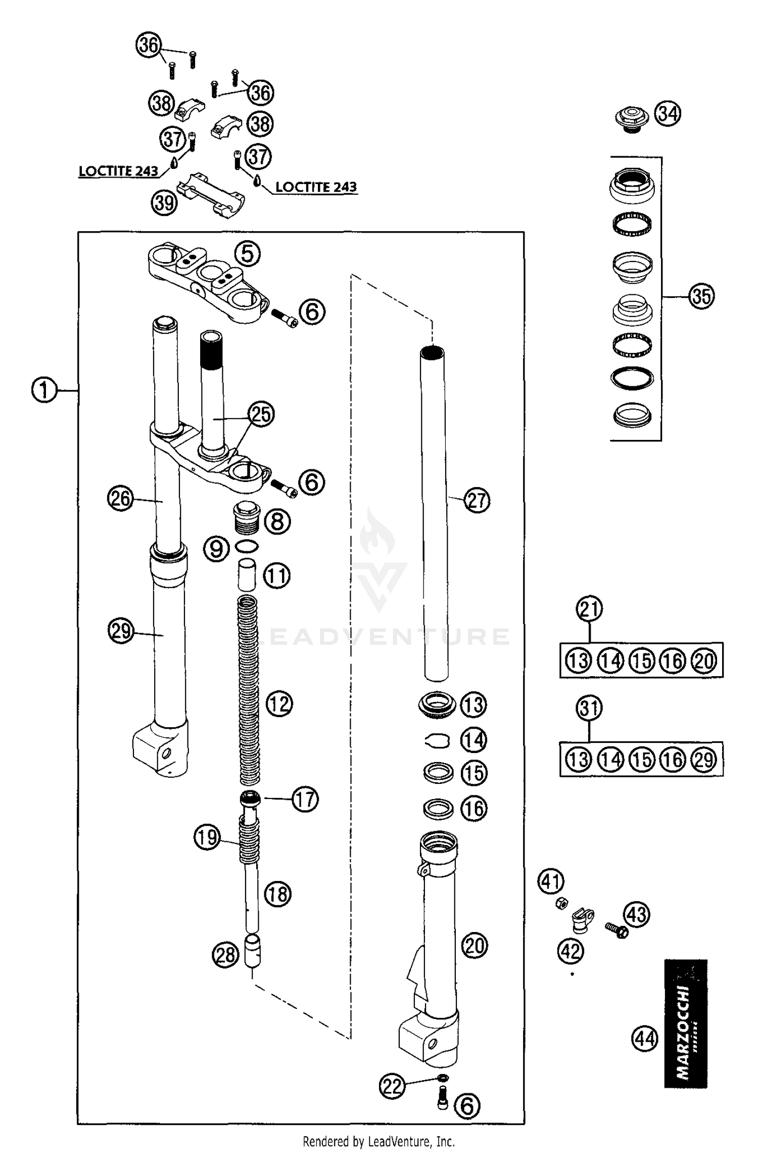 Front Fork Marzocchi