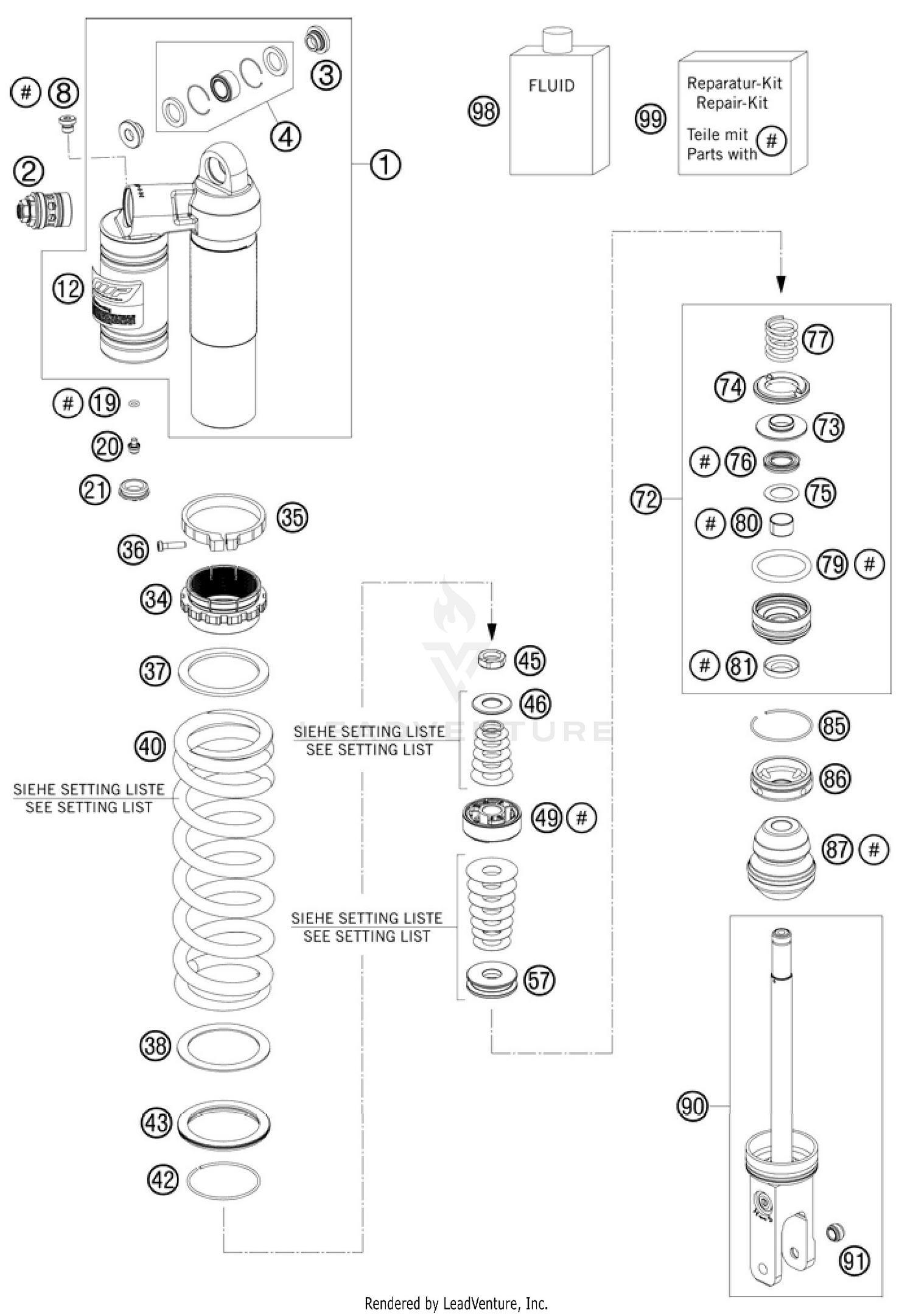 Shock Absorber Disassembled