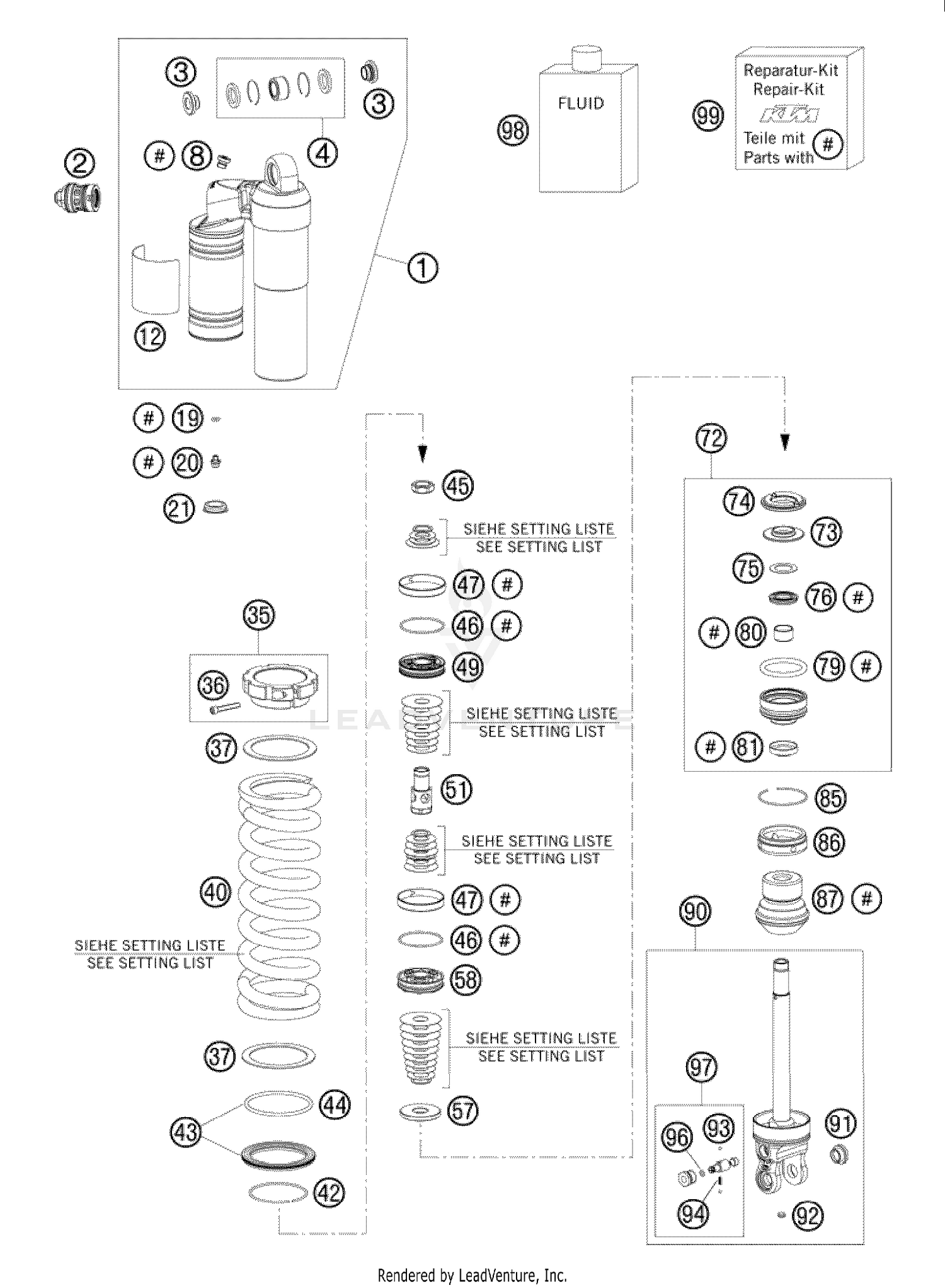 Shock Absorber Disassembled