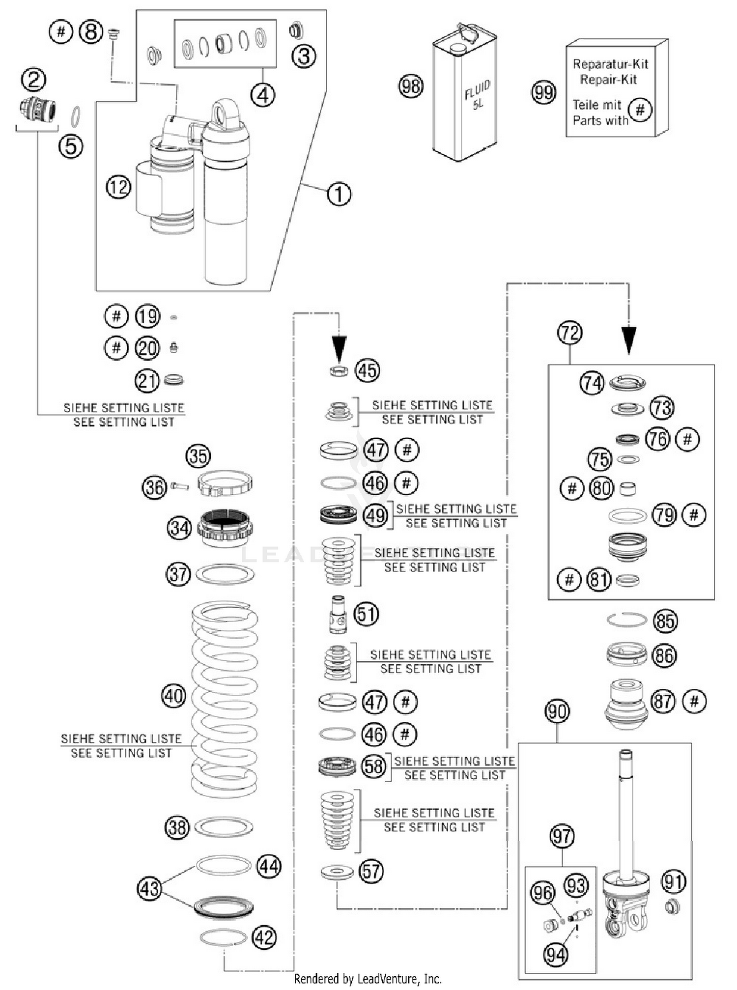 Shock Absorber Disassembled