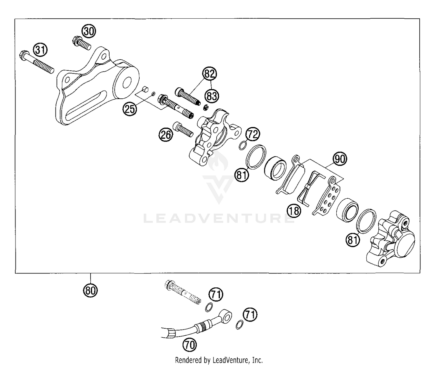 Brake Caliper Rear Formula