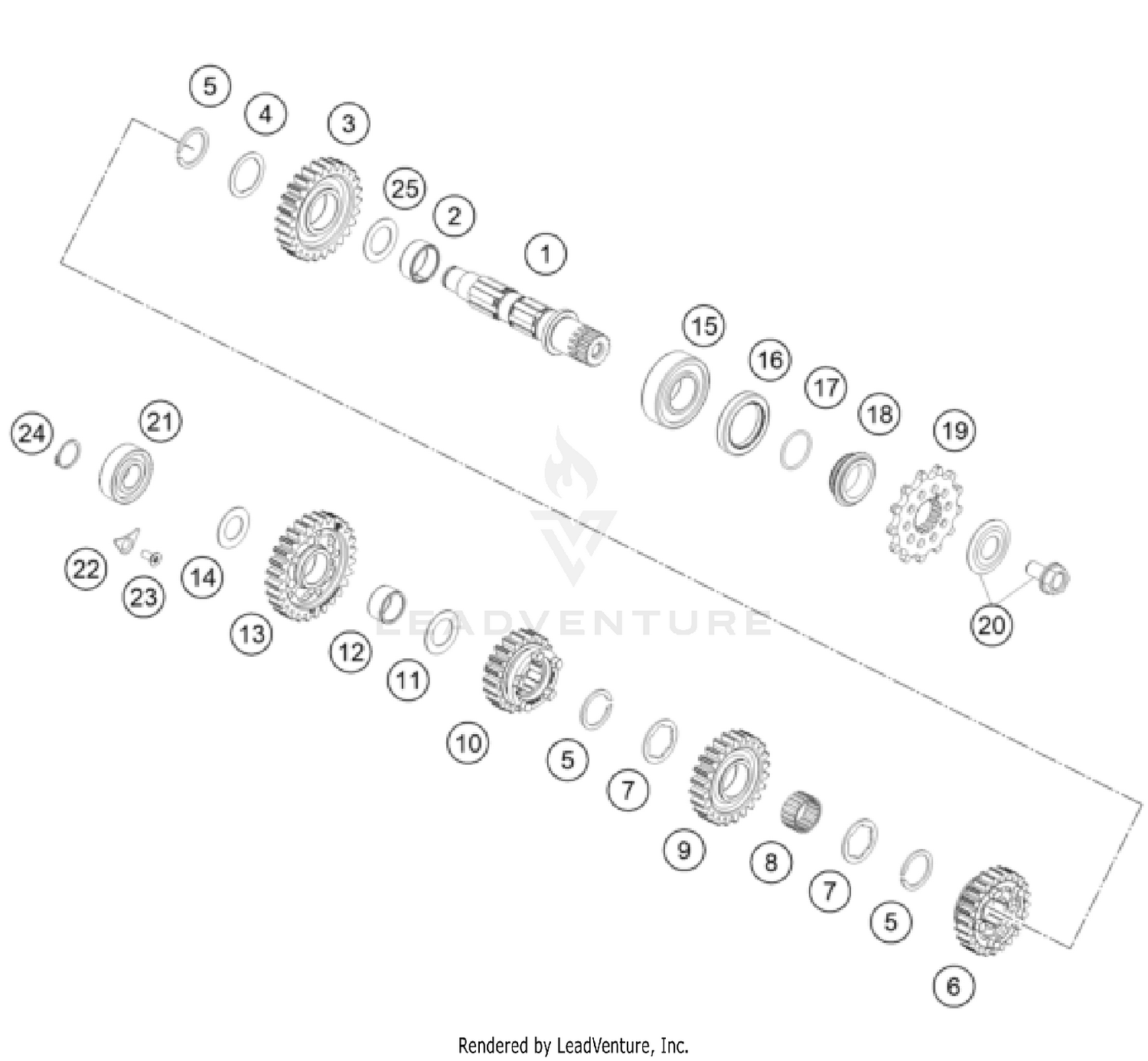 TRANSMISSION II - COUNTERSHAFT