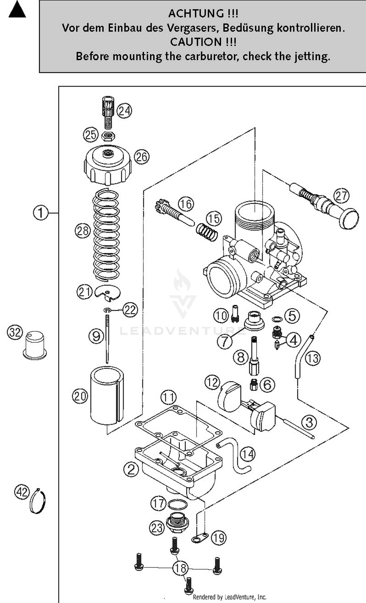 Carburetor Mikuni Vm24