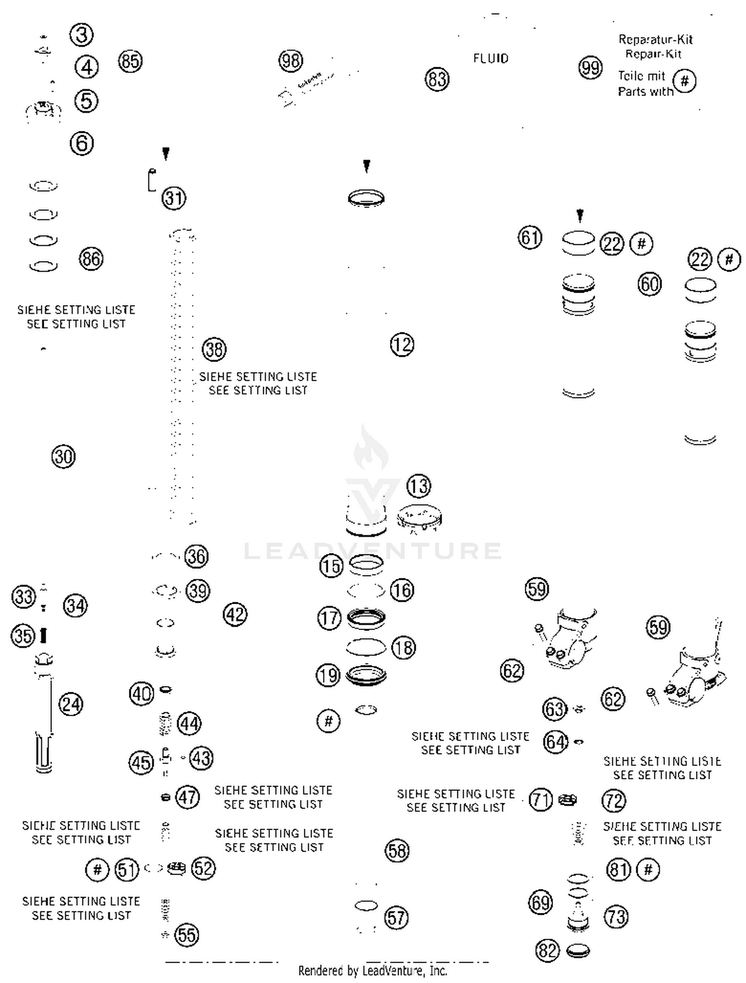 Front Fork Disassembled