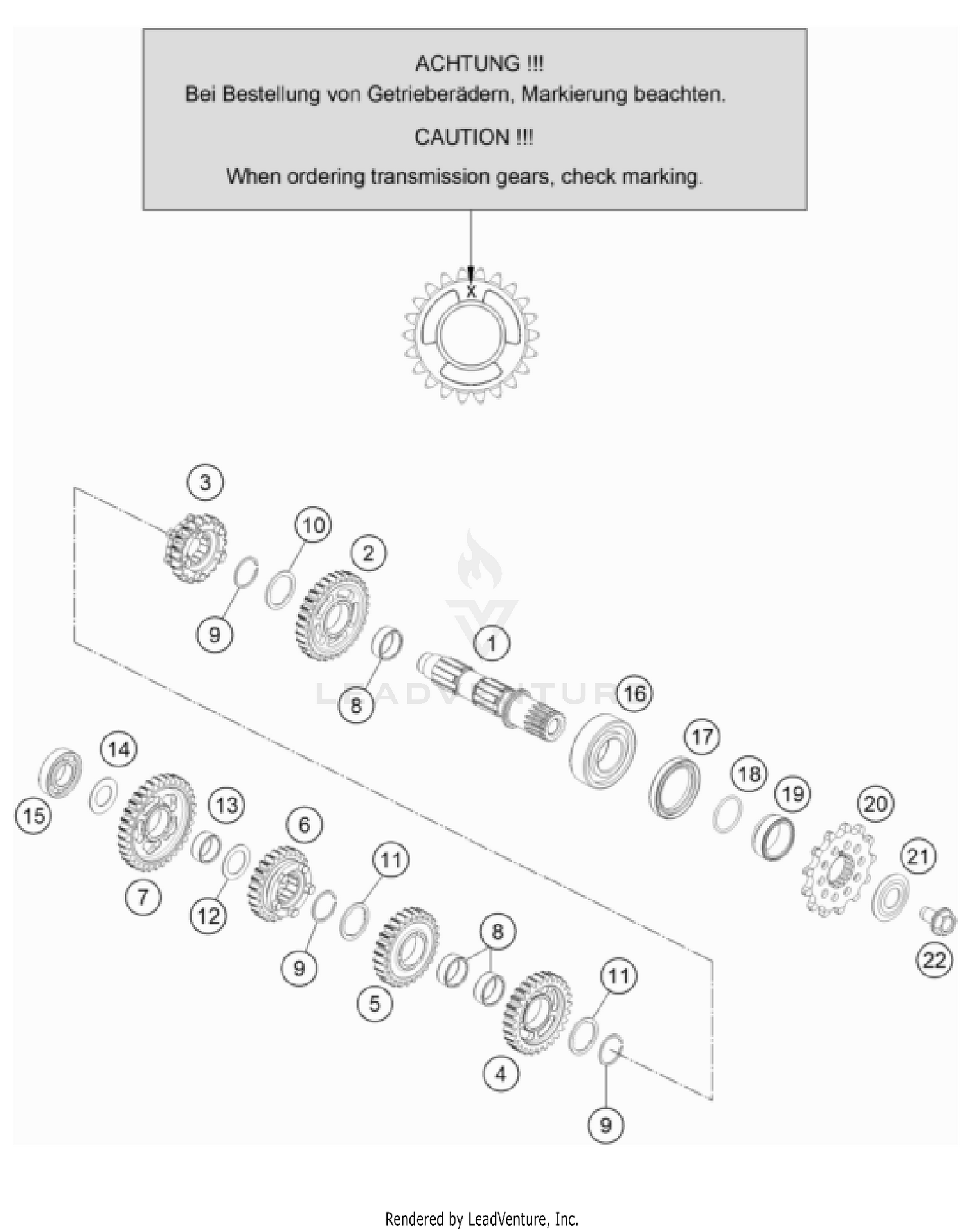 TRANSMISSION II - COUNTERSHAFT