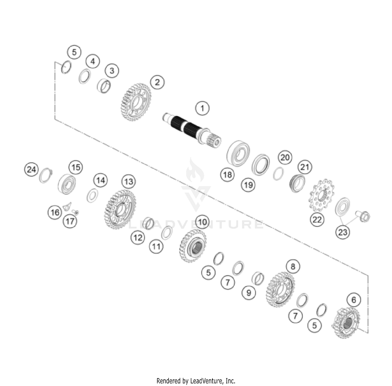 TRANSMISSION II - COUNTERSHAFT