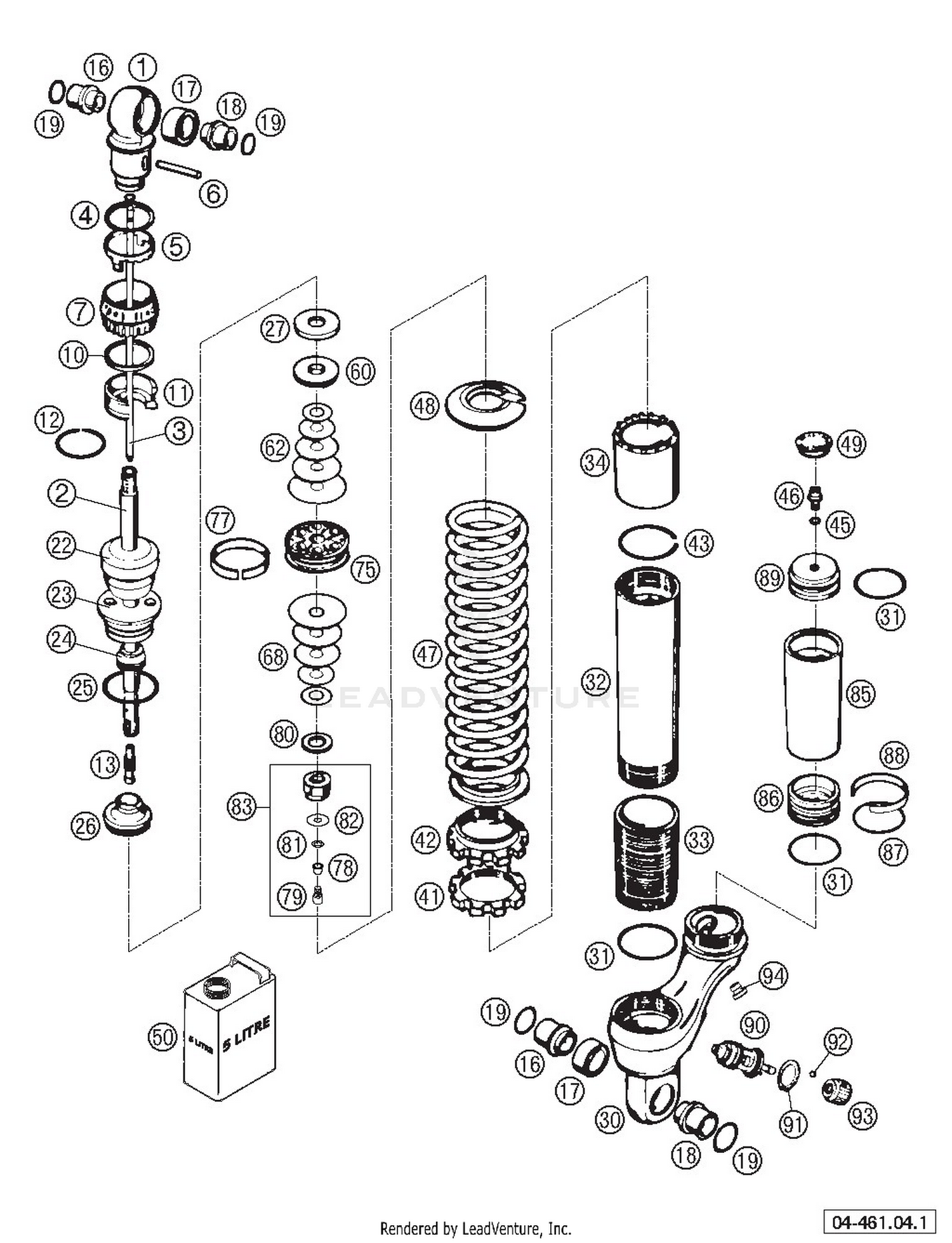 Monoshock Wp Disassembled