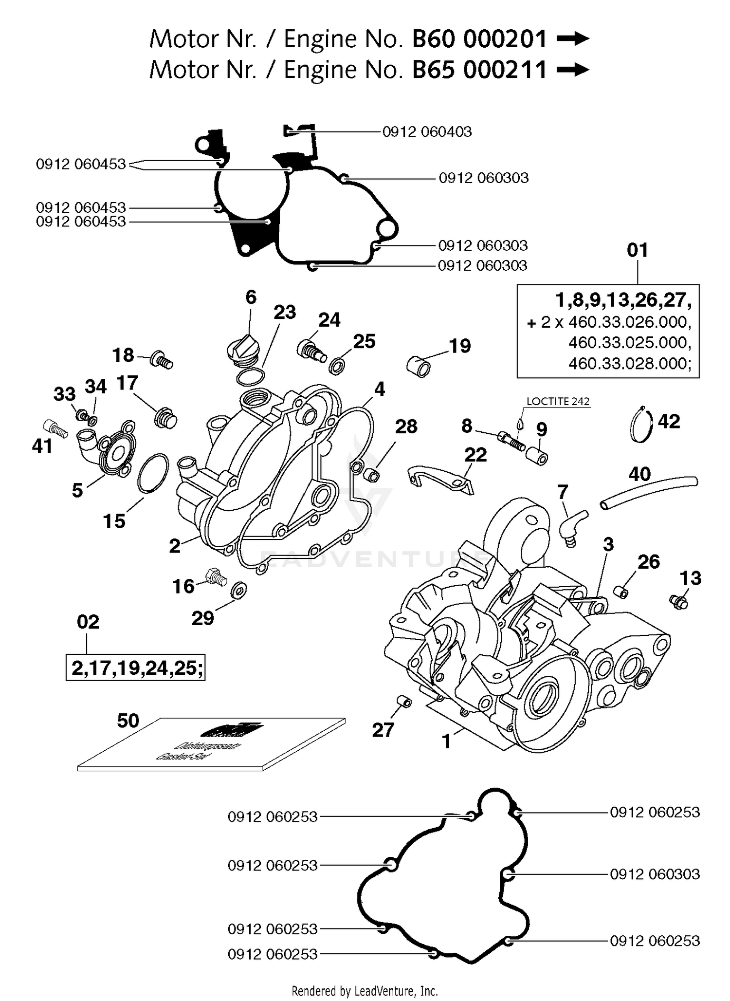 Engine Case (B60 000201, B65 000211)