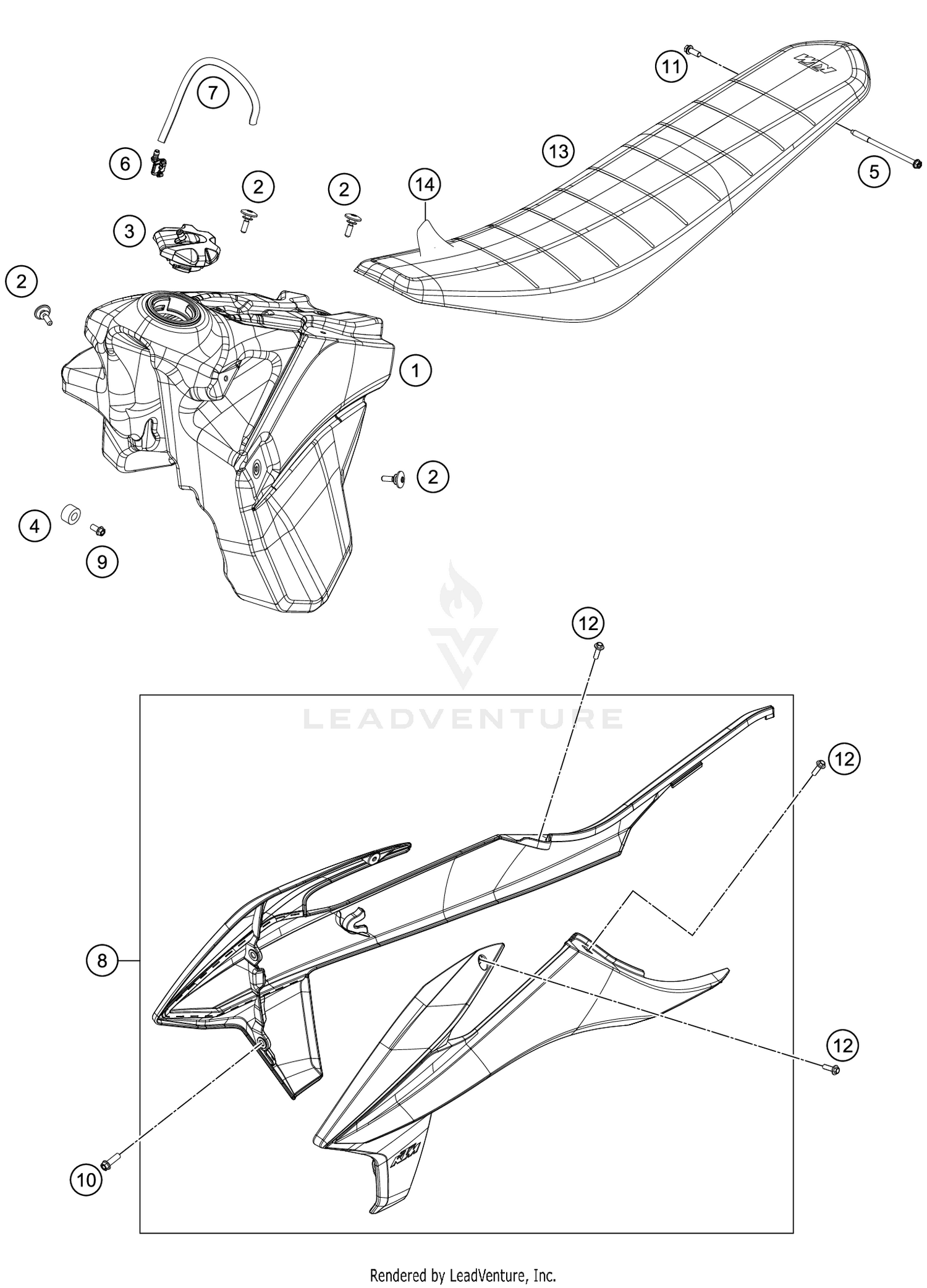 TANK, SEAT
