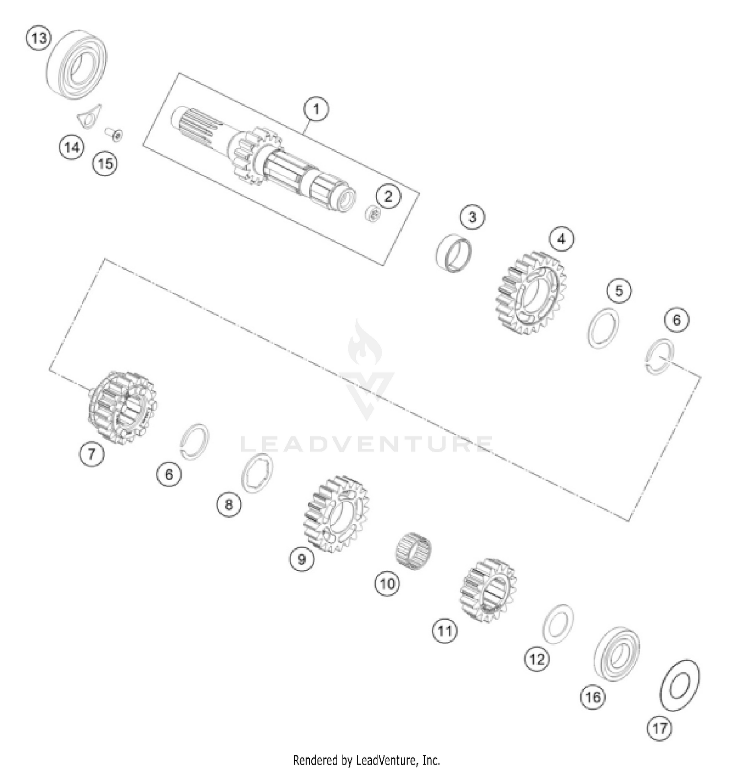 TRANSMISSION I - MAIN SHAFT