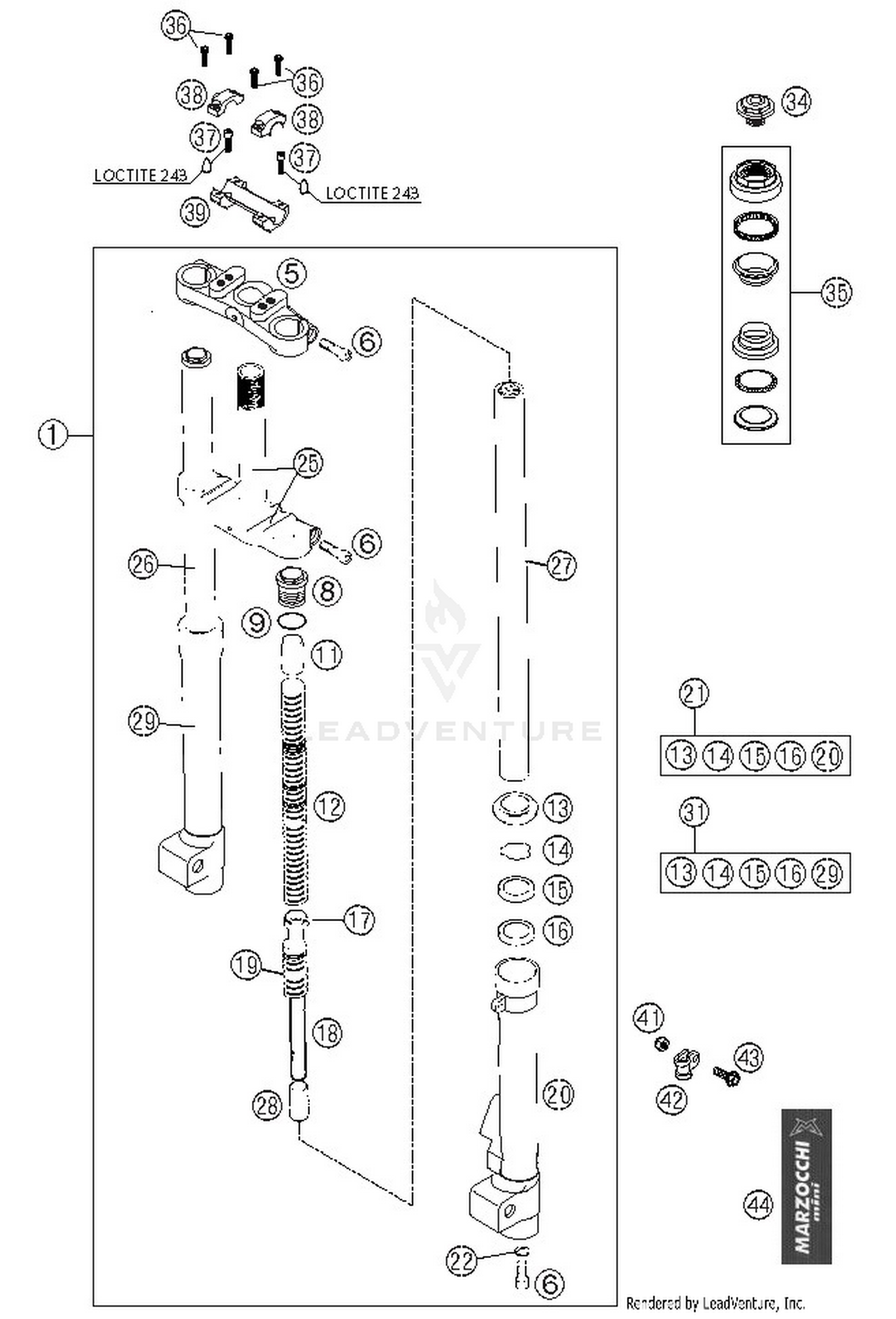 Front Fork Marzocchi