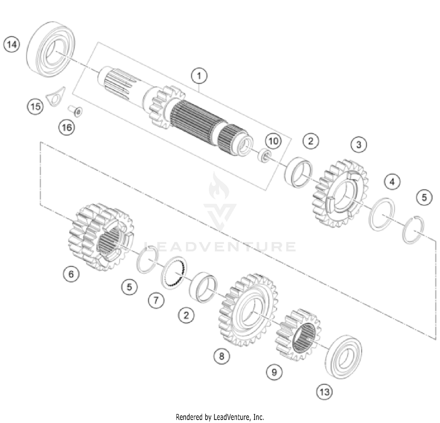 TRANSMISSION I - MAIN SHAFT