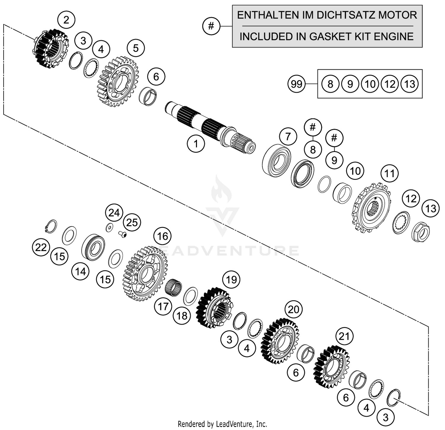 TRANSMISSION II - COUNTERSHAFT