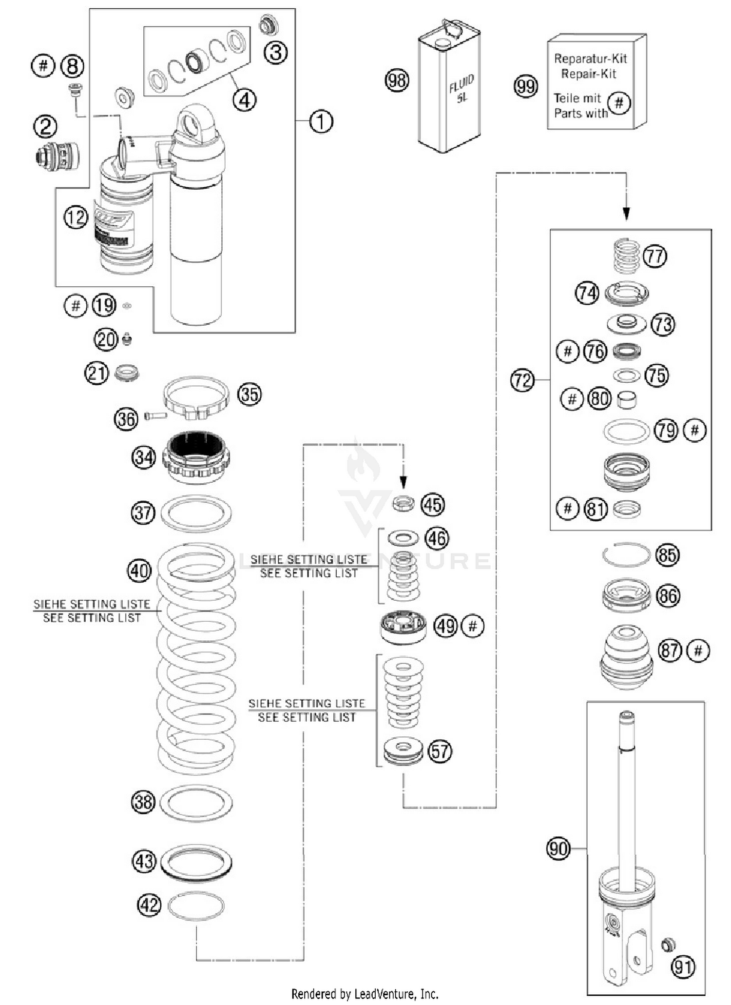 Shock Absorber Disassembled