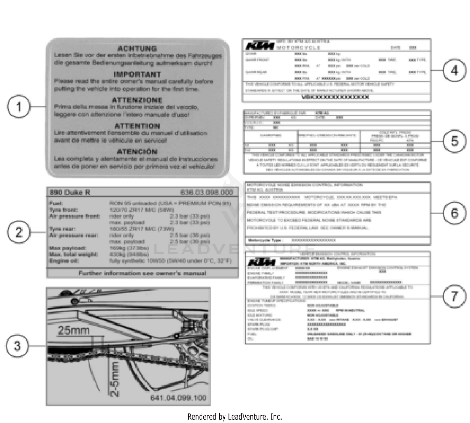 TECHNIC INFORMATION STICKER