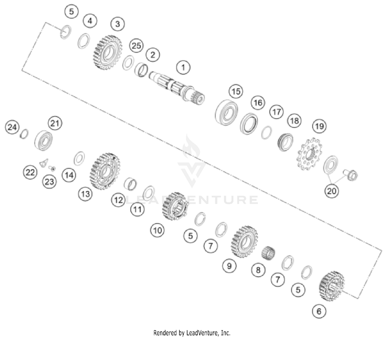 TRANSMISSION II - COUNTERSHAFT