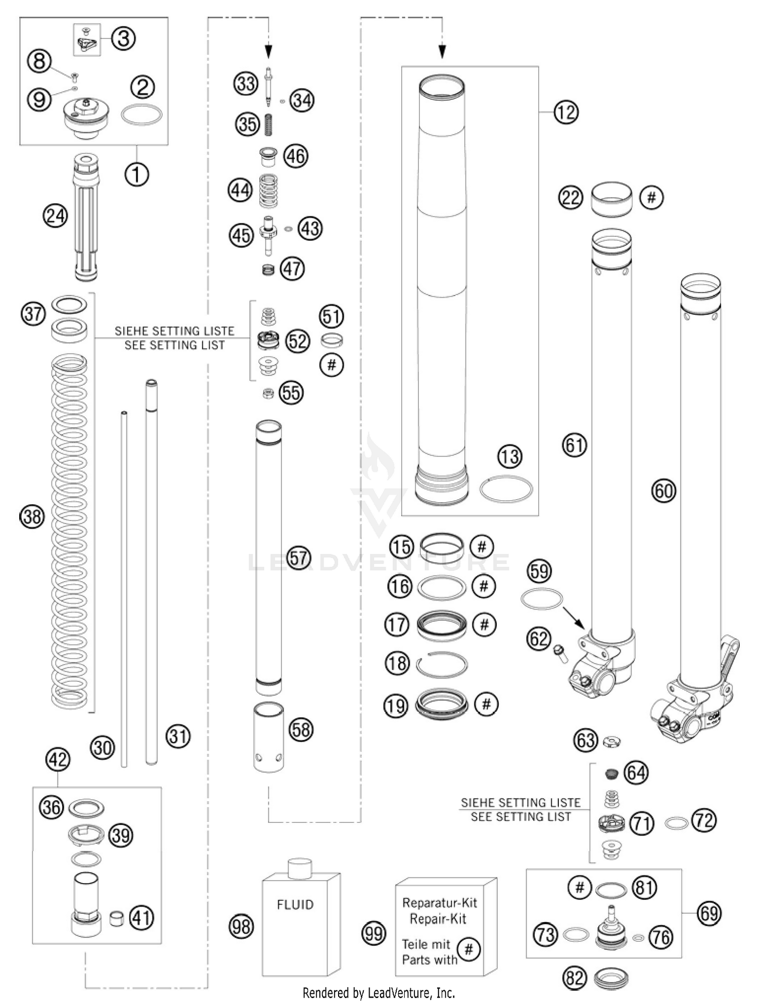 Front Fork Disassembled