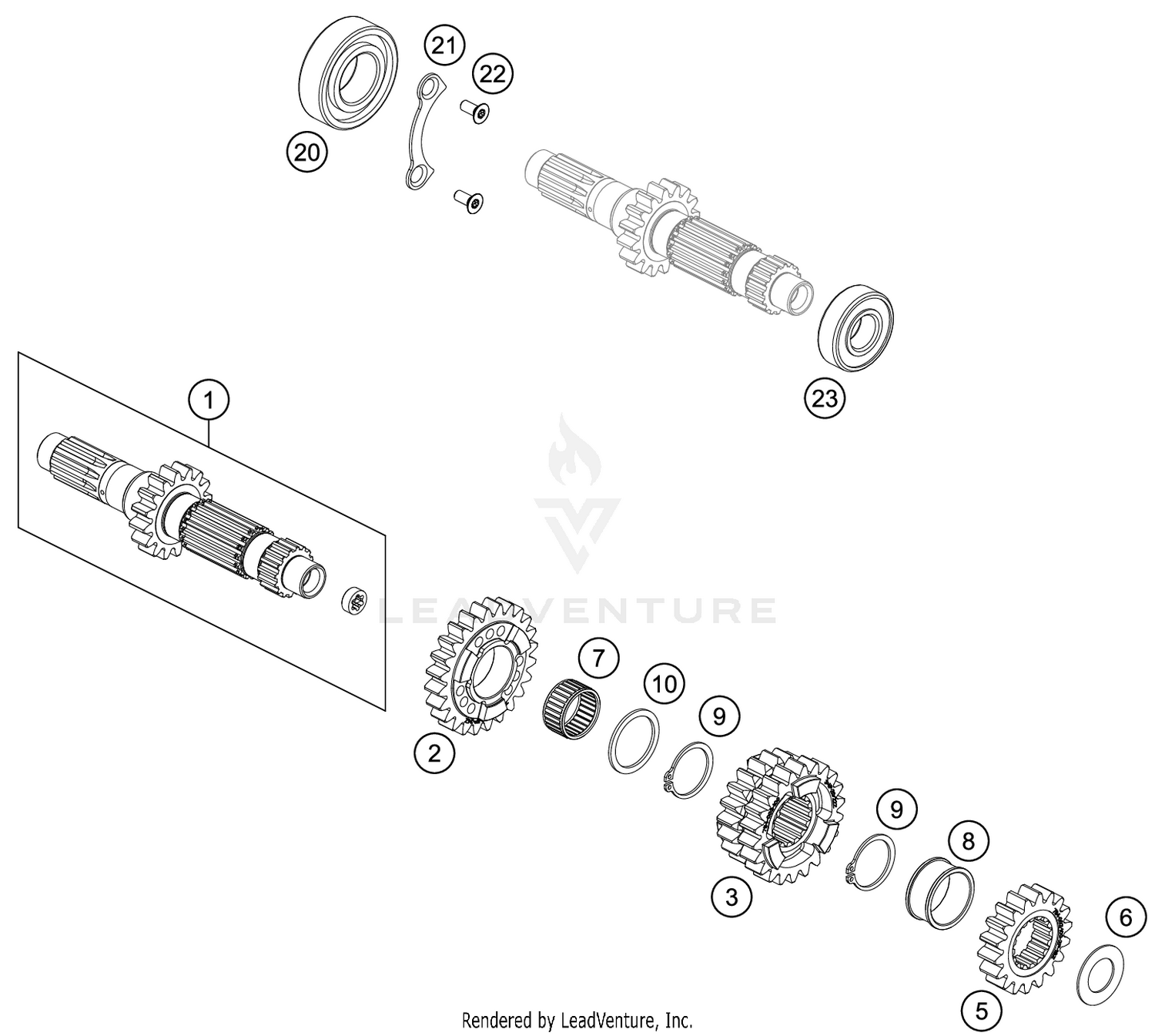 TRANSMISSION I - MAIN SHAFT