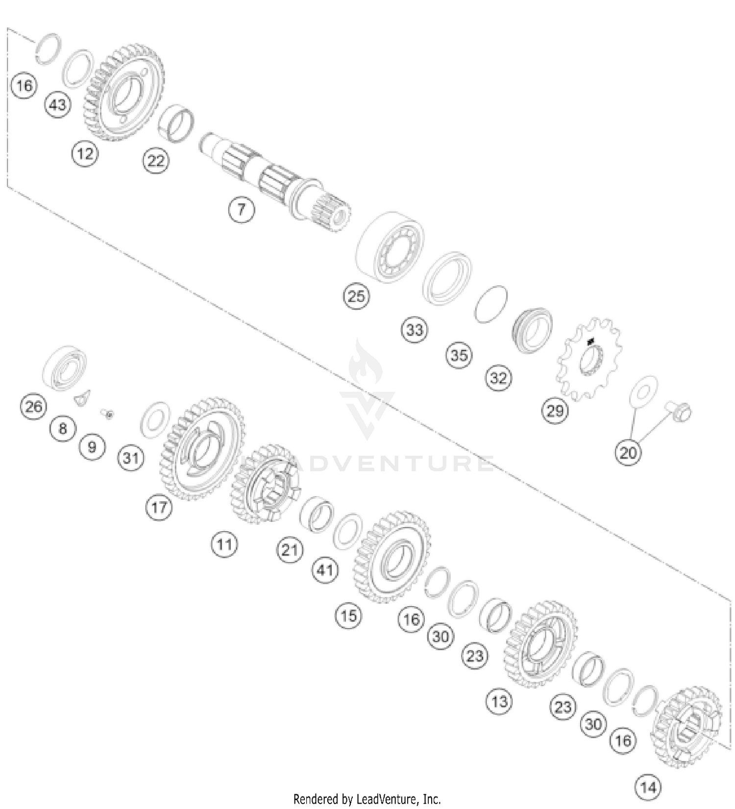 TRANSMISSION II - COUNTERSHAFT