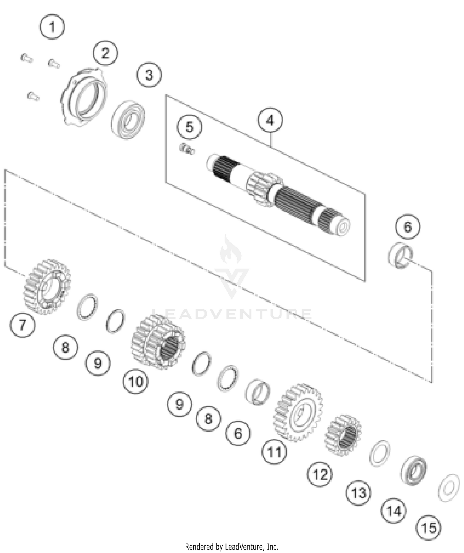 TRANSMISSION I - MAIN SHAFT