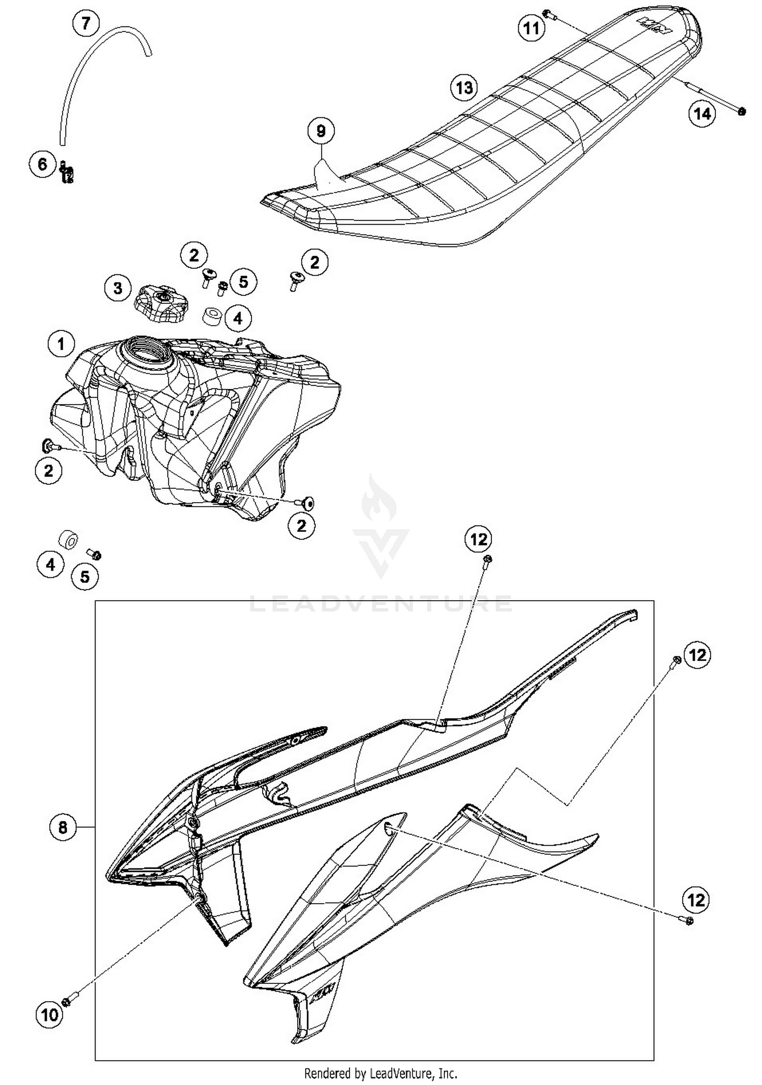 TANK, SEAT