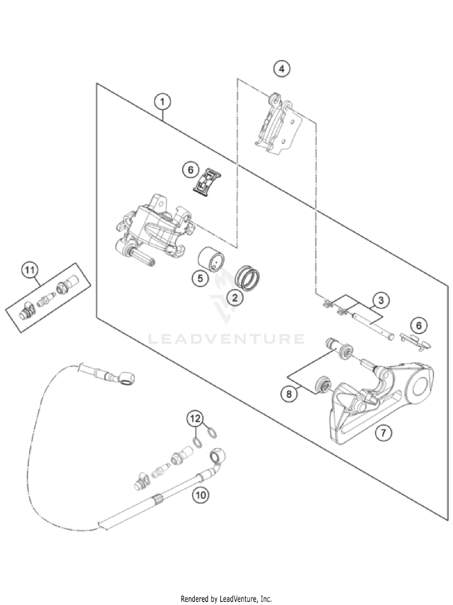 REAR BRAKE CALIPER