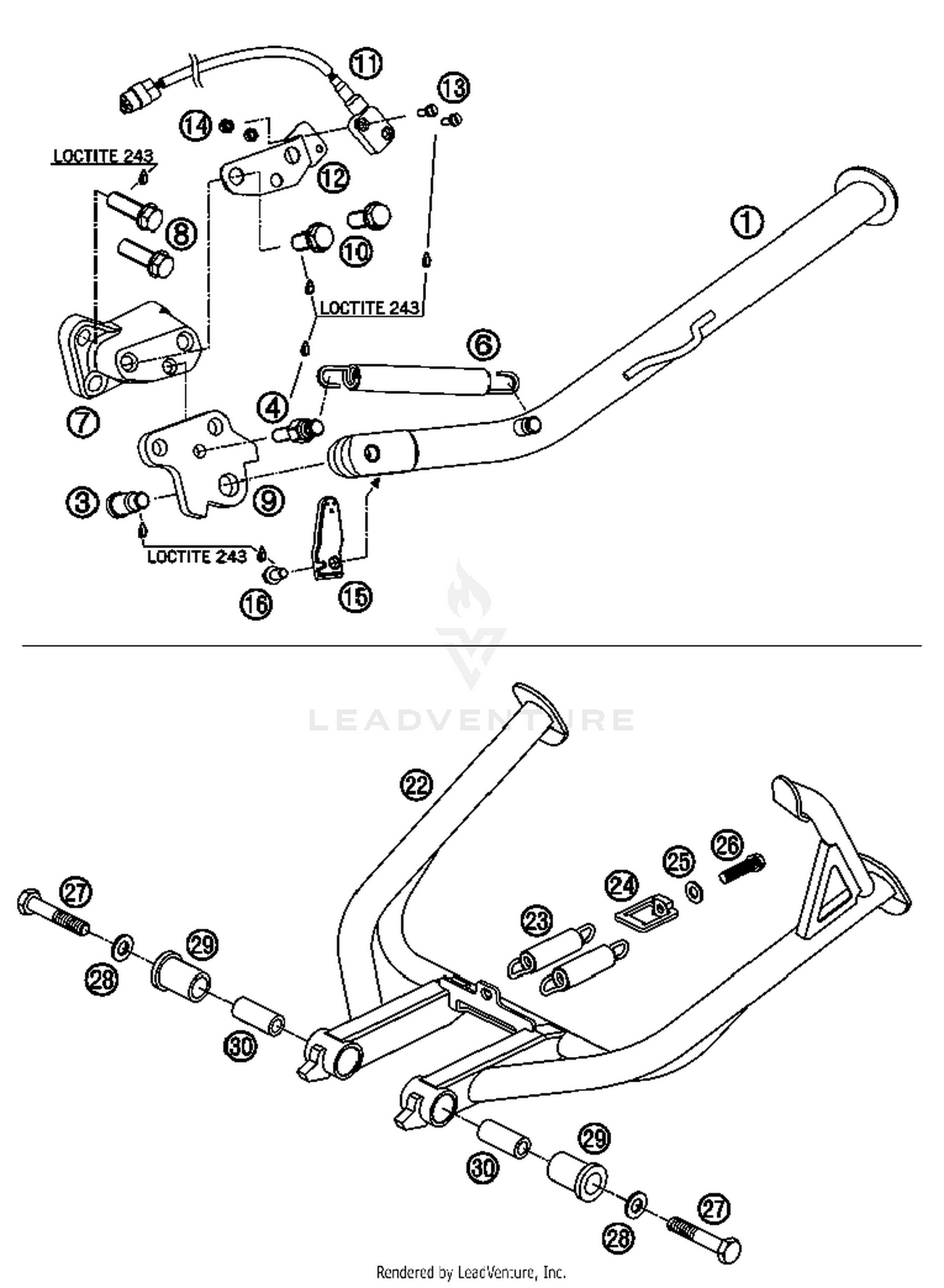 Side And Center Stand
