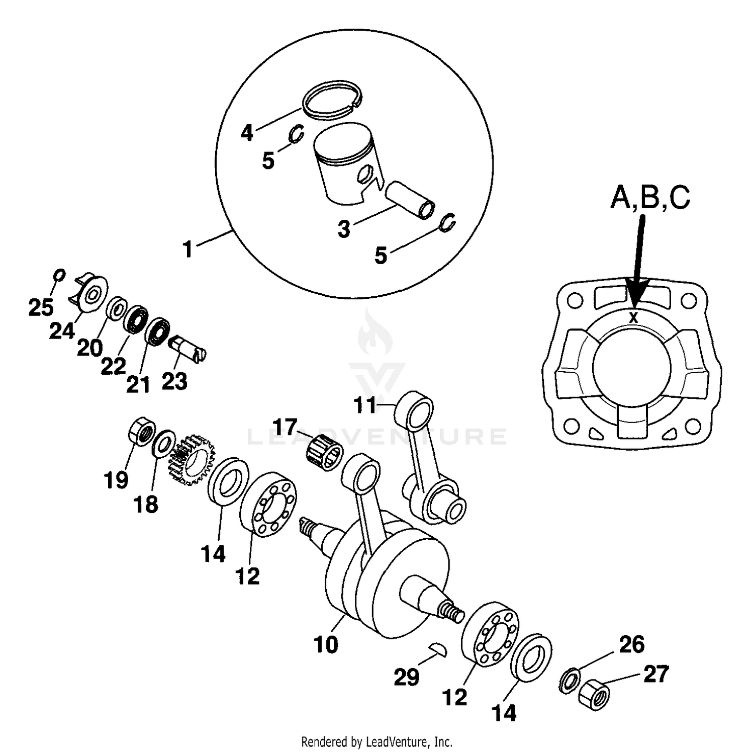 Crankshaft, Piston