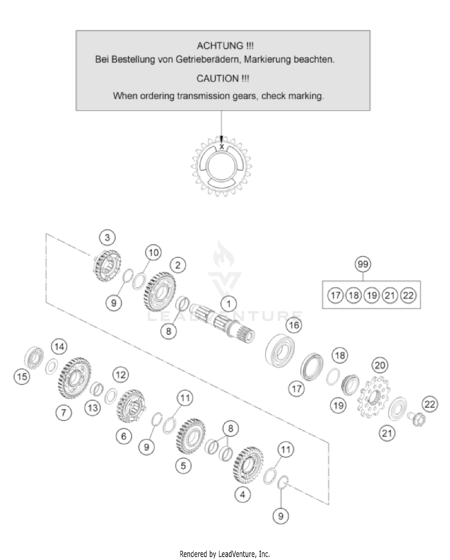 TRANSMISSION II - COUNTERSHAFT