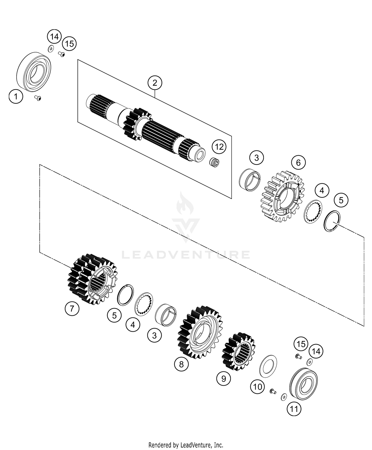 TRANSMISSION I - MAIN SHAFT