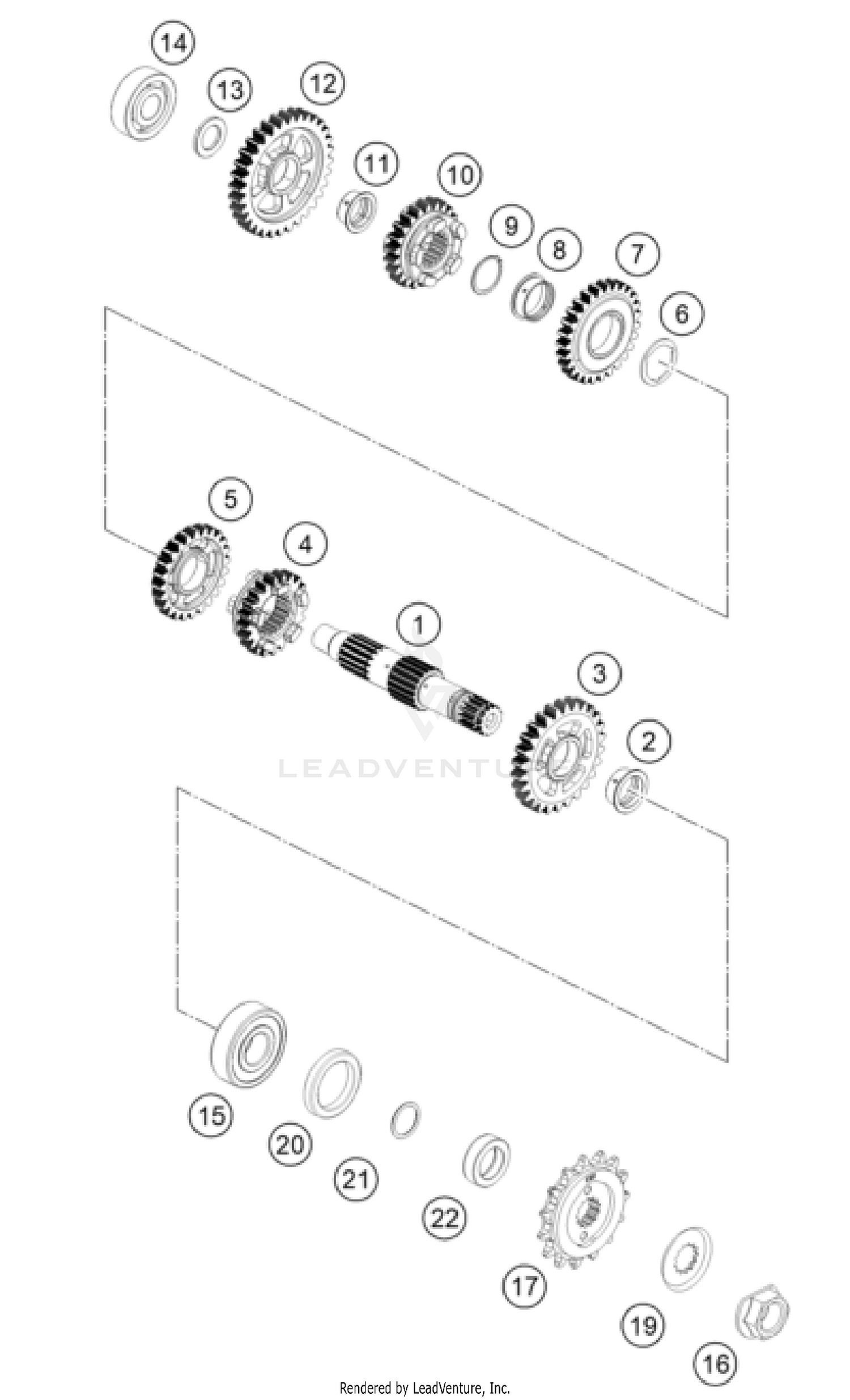 TRANSMISSION II - COUNTERSHAFT