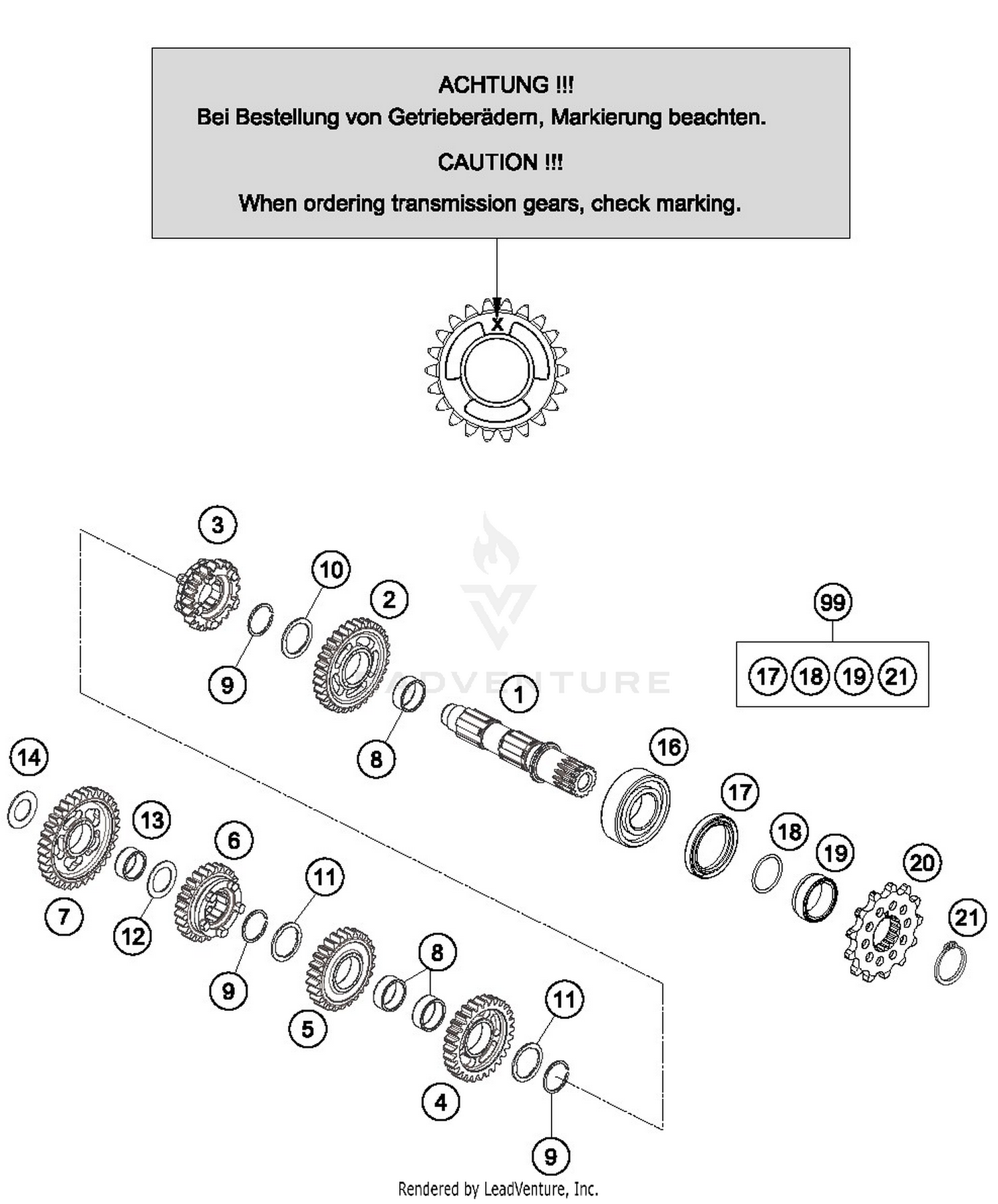 TRANSMISSION II - COUNTERSHAFT
