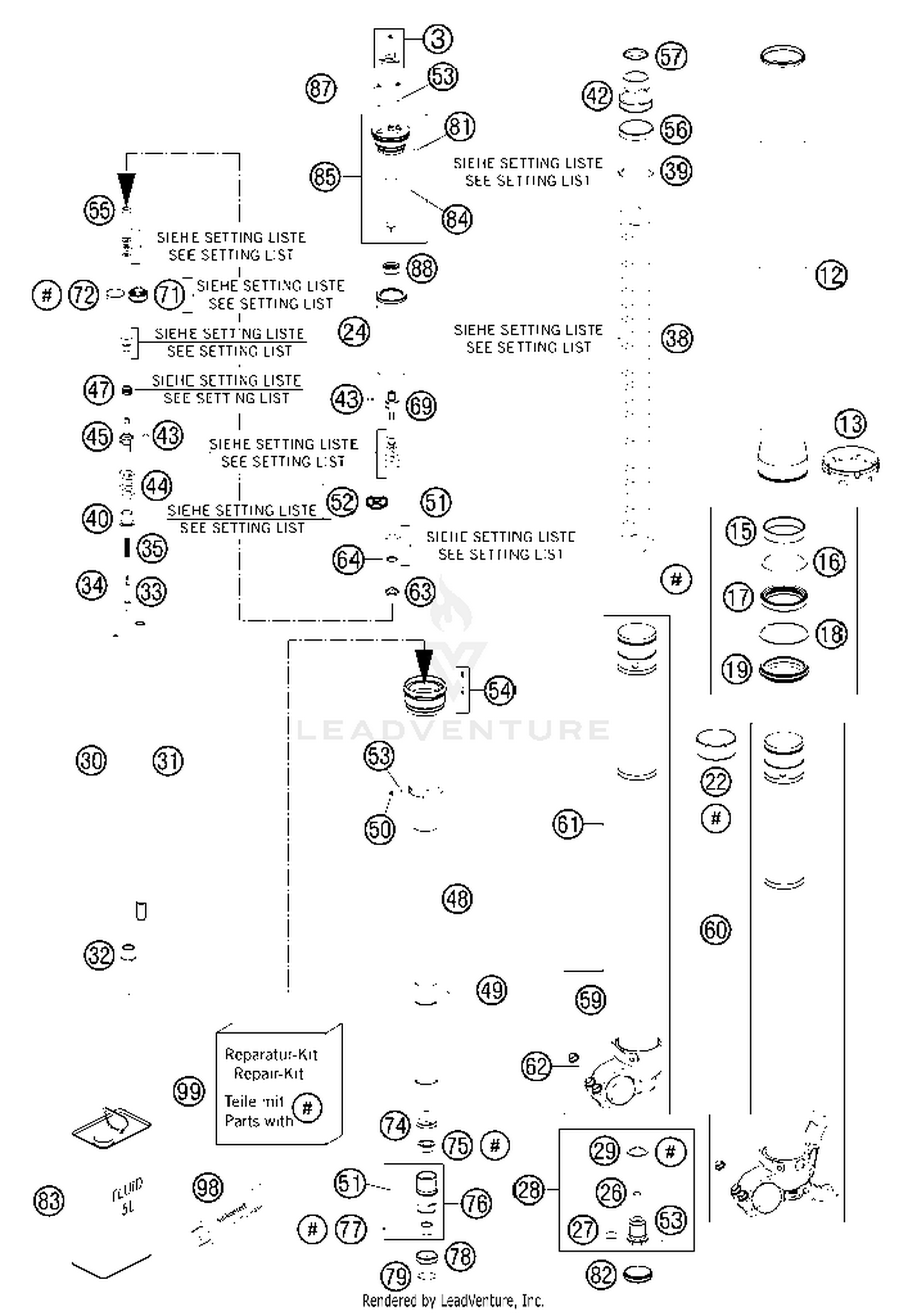 Front Fork Disassembled