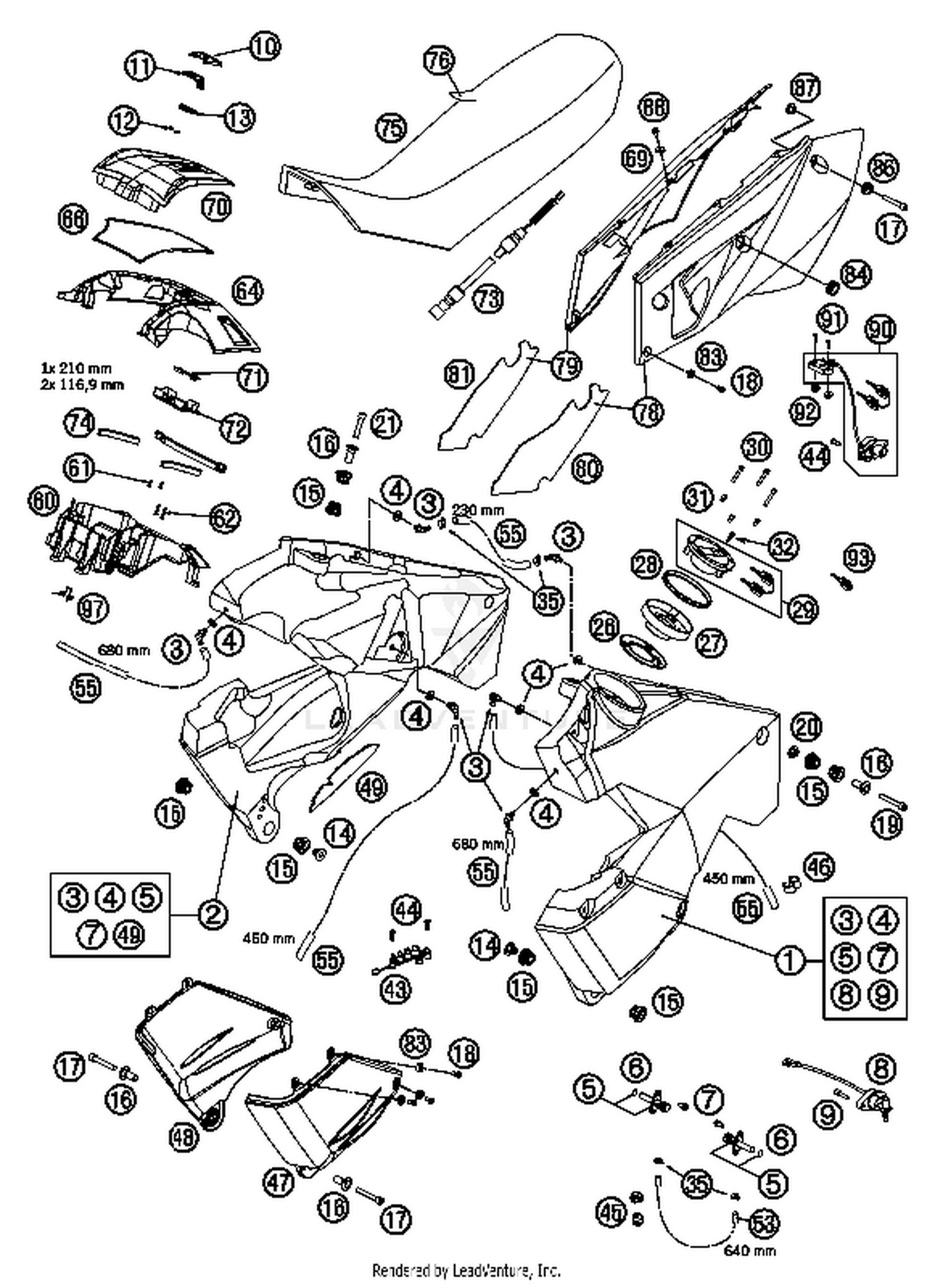 Tank, Seat, Cover