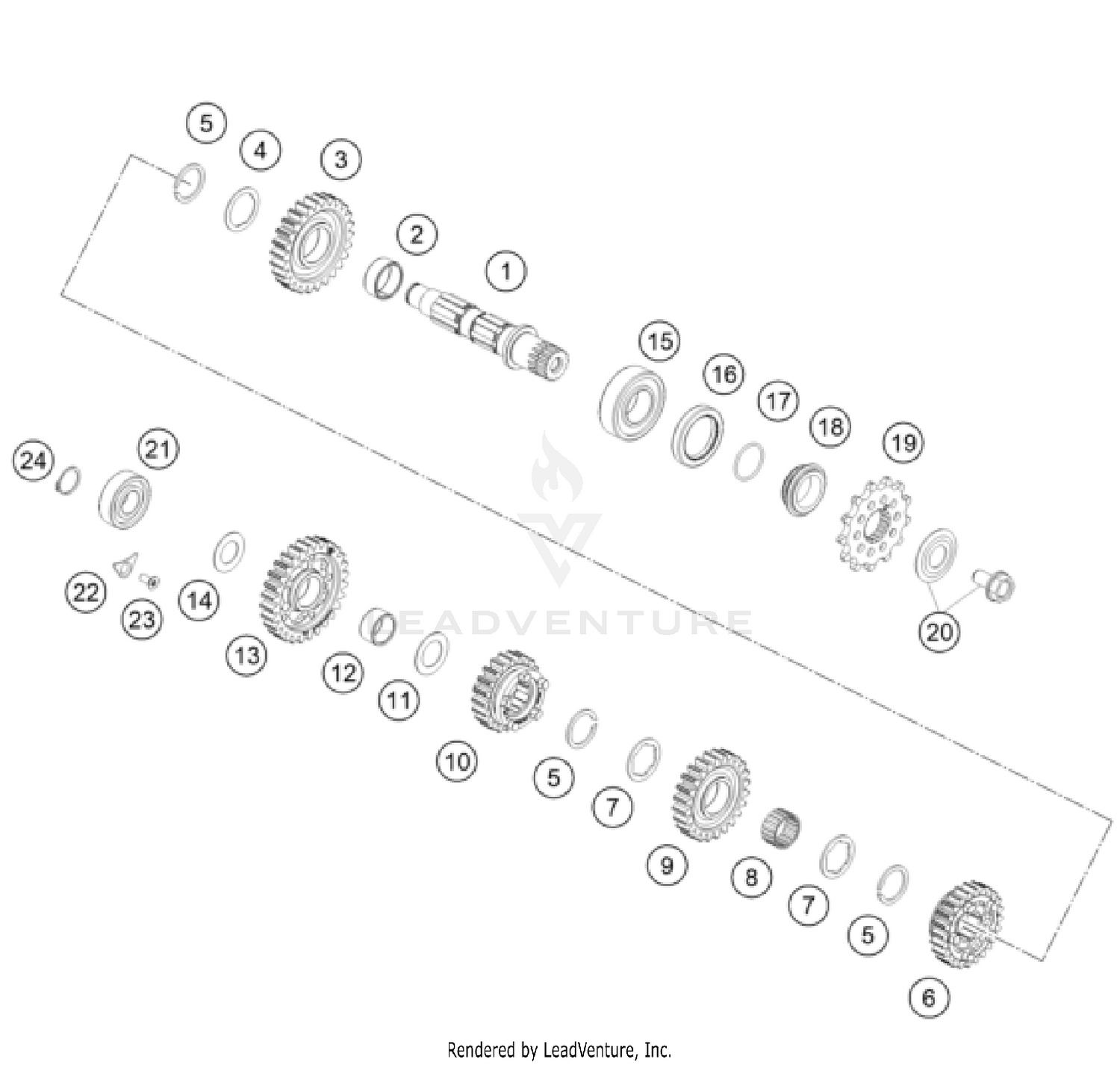 TRANSMISSION II - COUNTERSHAFT