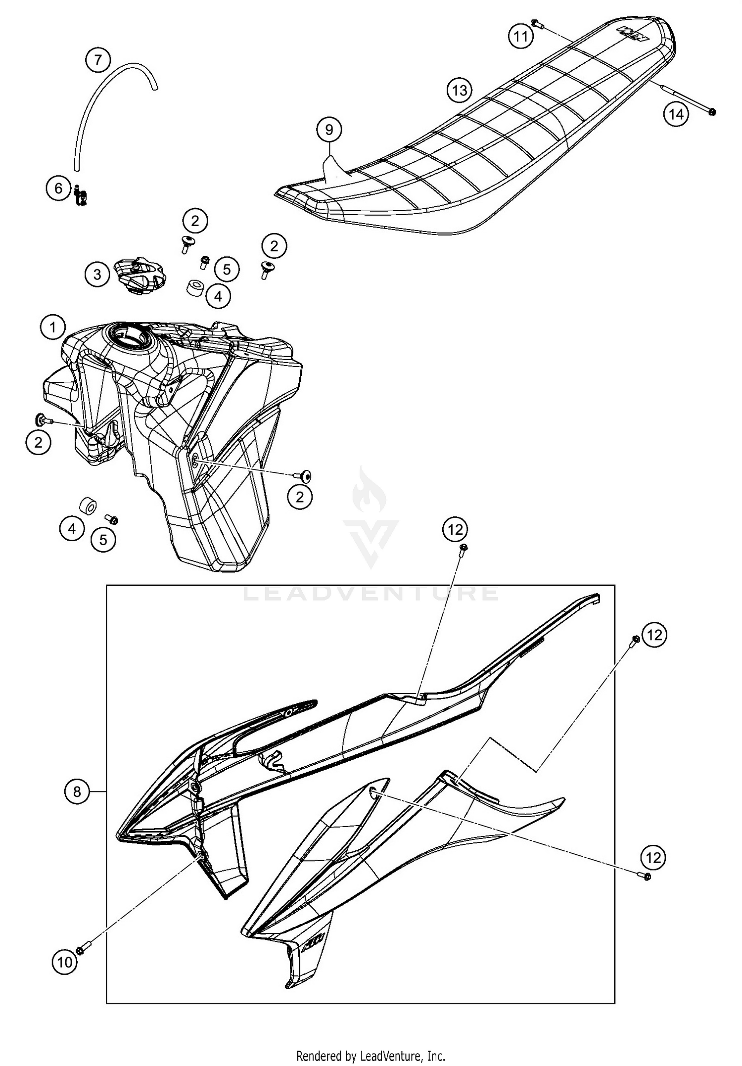 TANK, SEAT