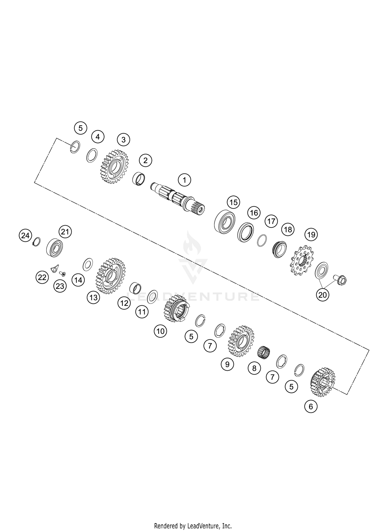 TRANSMISSION II - COUNTERSHAFT